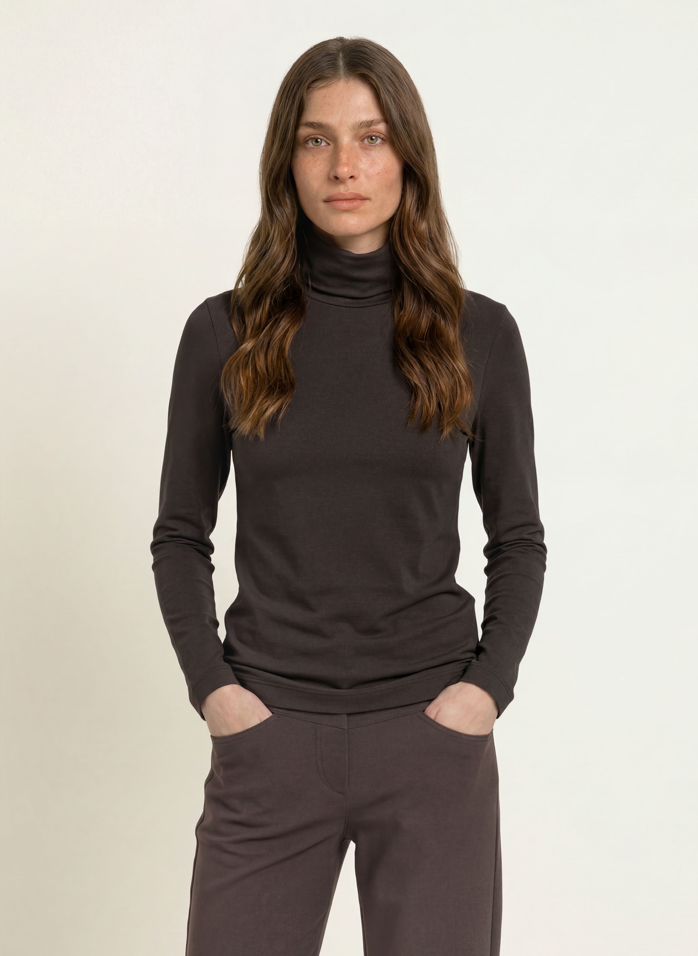 lilienfels Rollkragenshirt: DUNKELBRAUN