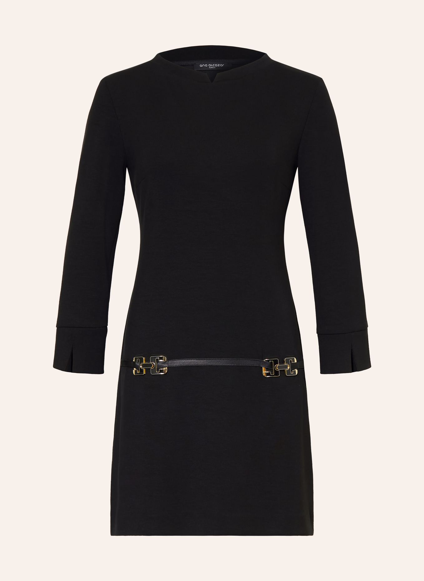 Ana Alcazar Dress: BLACK