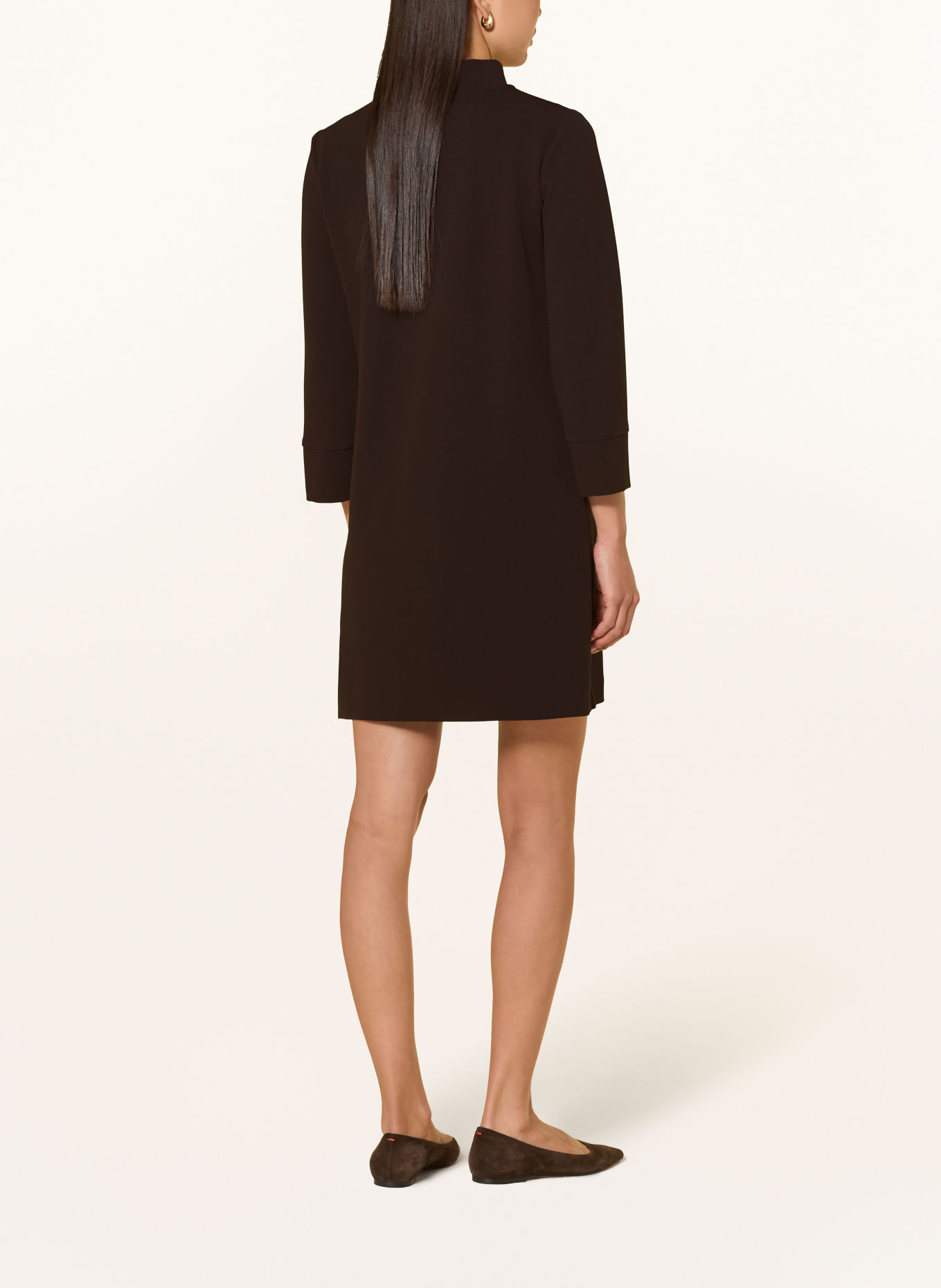 Ana Alcazar Robe à manches 3/4: MARRON FONCÉ