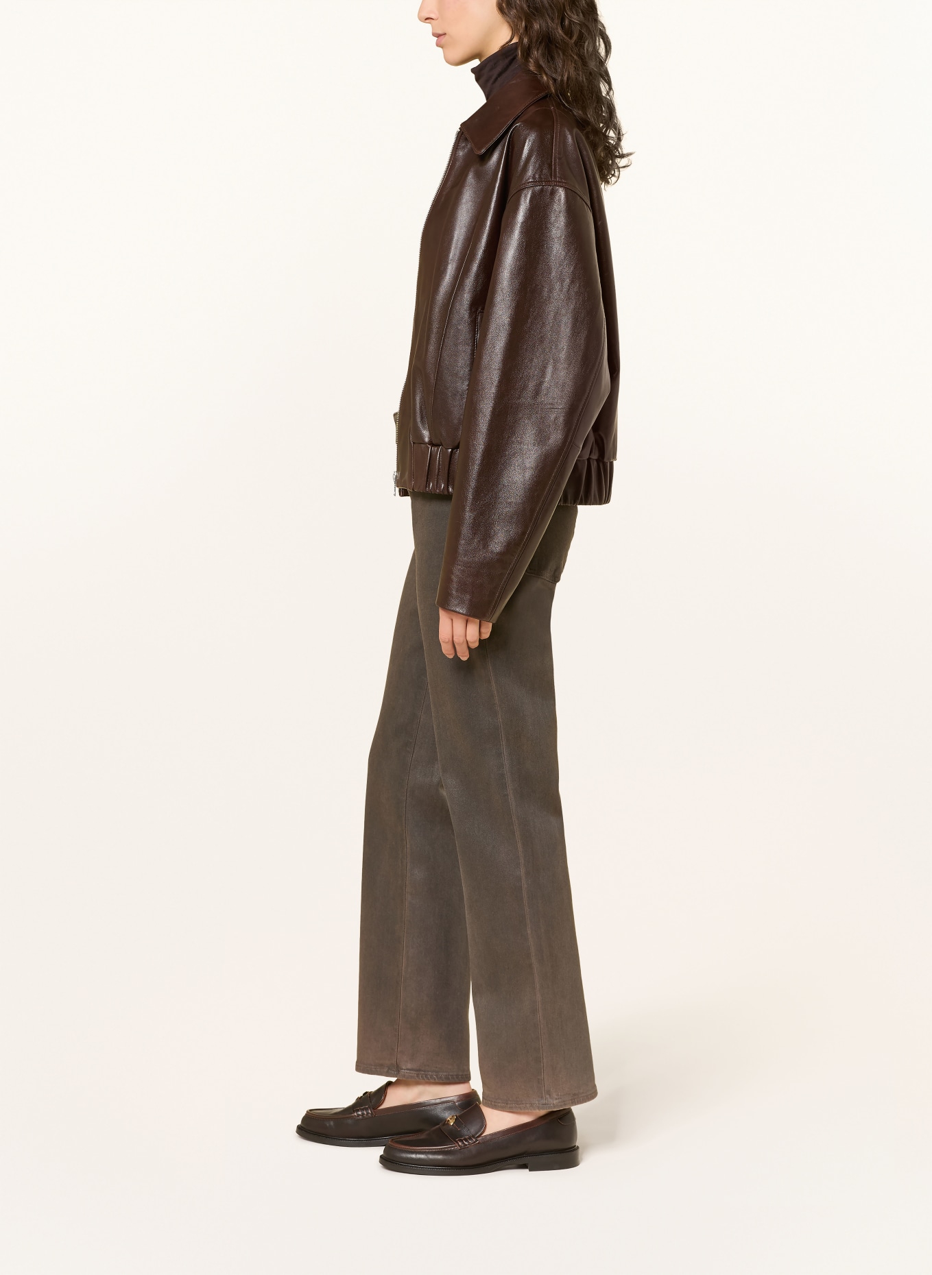 7 for all mankind Blugi drepți CALIE: 3TB VINTAGE COATING BROWN