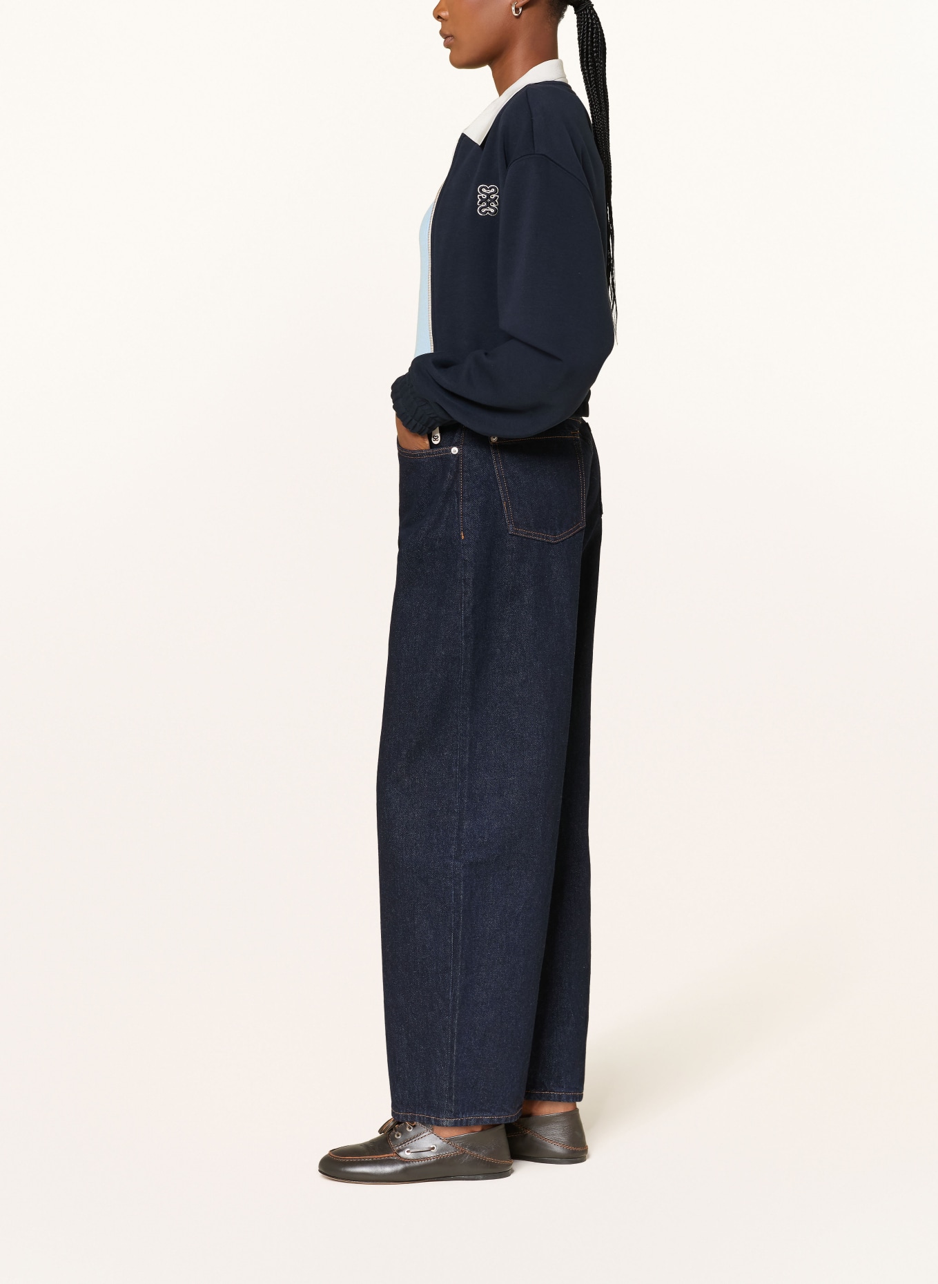 7 for all mankind Barrel džíny BONNIE: 3S4 IRON BLUE