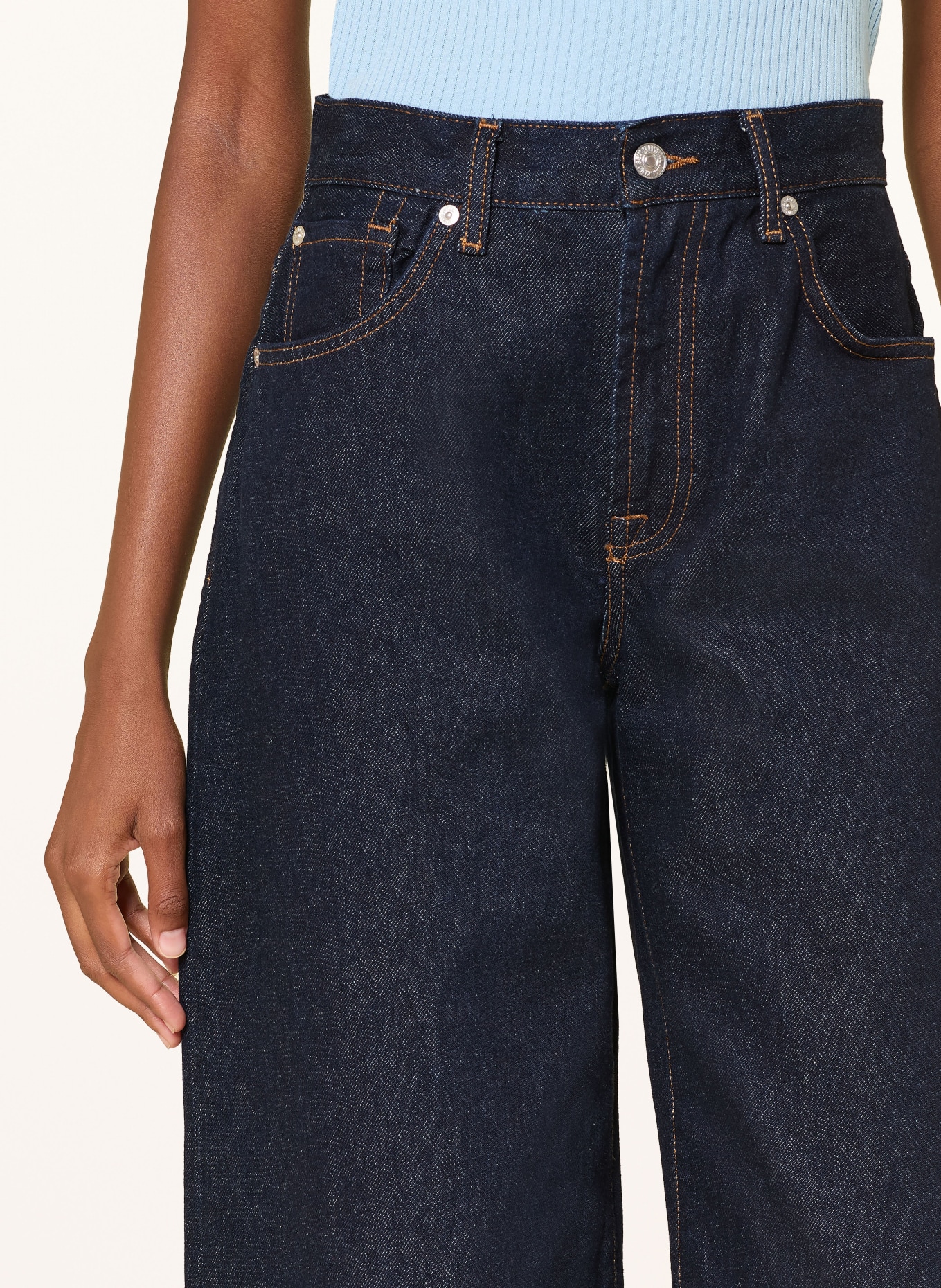 7 for all mankind Barrel džíny BONNIE: 3S4 IRON BLUE
