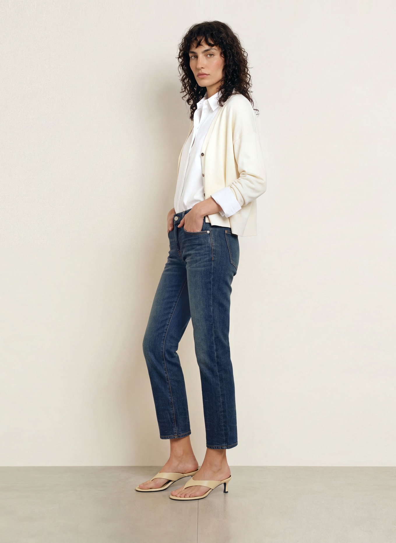 7 for all mankind Jean droit: 3TH STEEL MID