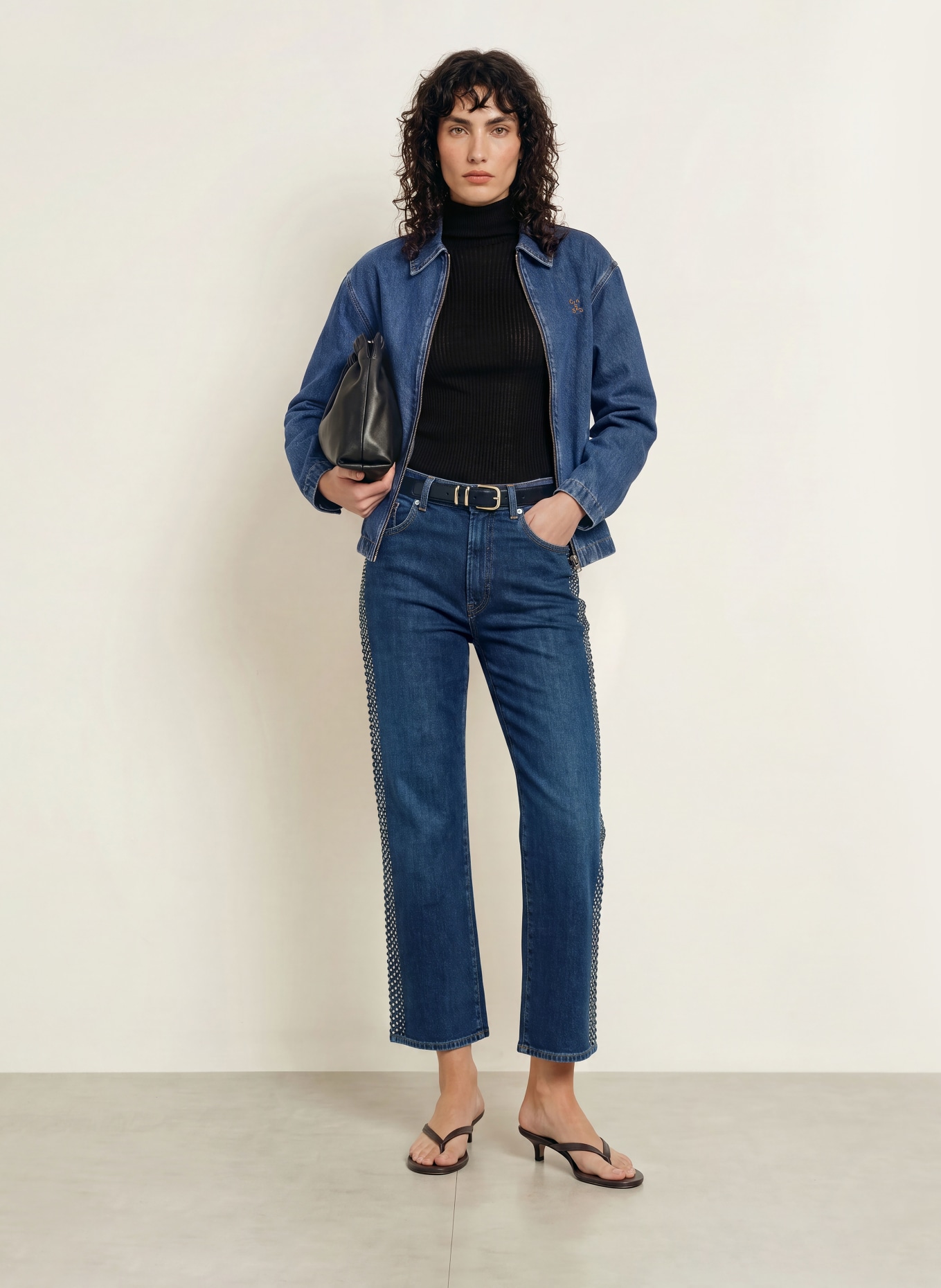 7 for all mankind Jean droit STOVEPIPE avec rivets: 3S5 REVOLT