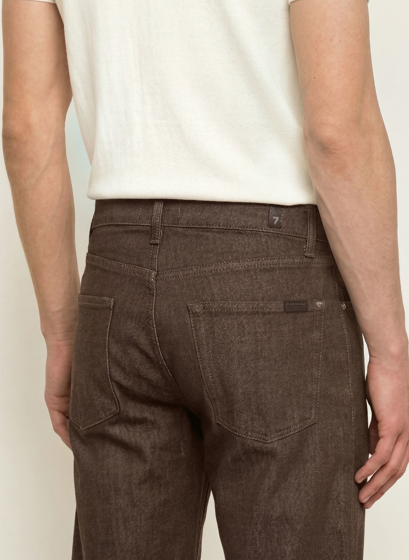 7 for all mankind Jean EASY STRAIGHT, coupe droite: 3TW Brown
