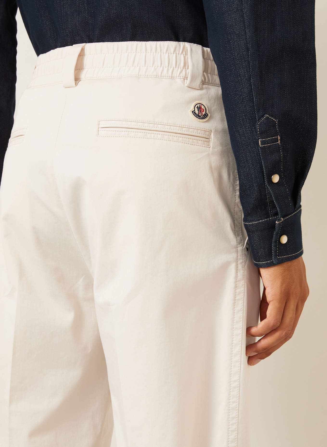 MONCLER Regular-Fit Chinos: CREAM