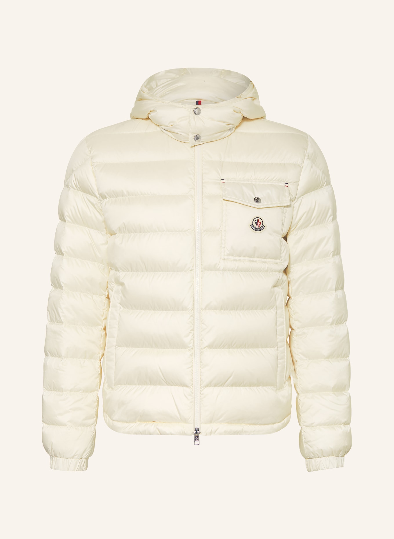 MONCLER VERITH Down Jacket with Detachable Hood: ECRU