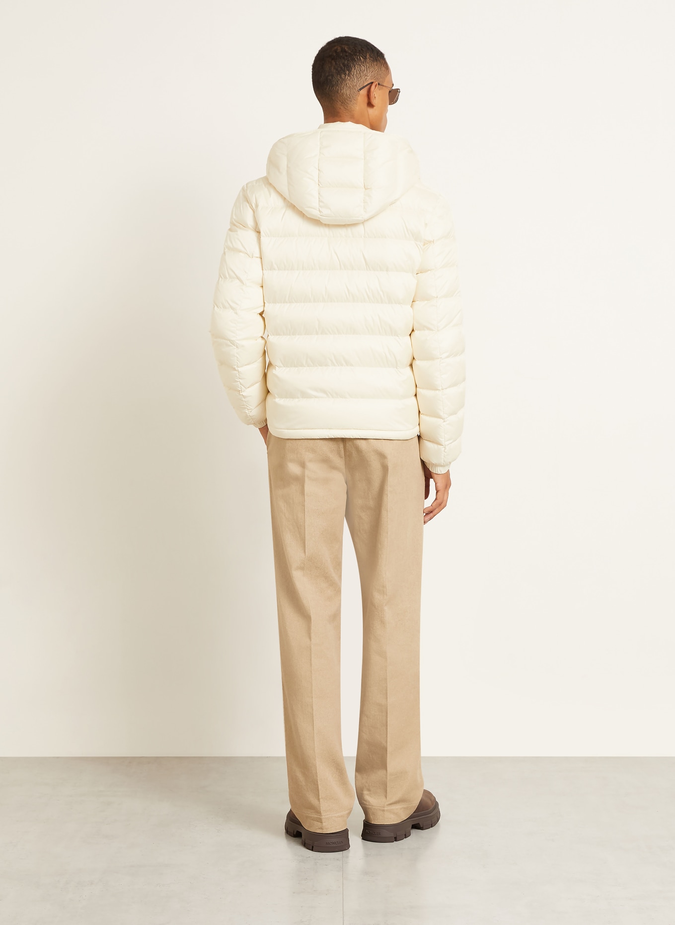 MONCLER VERITH Down Jacket with Detachable Hood: ECRU