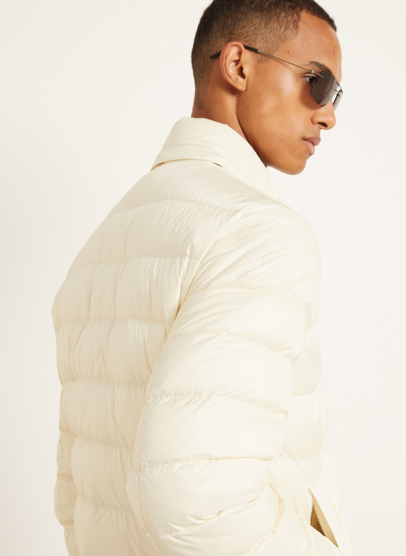 MONCLER VERITH Down Jacket with Detachable Hood: ECRU