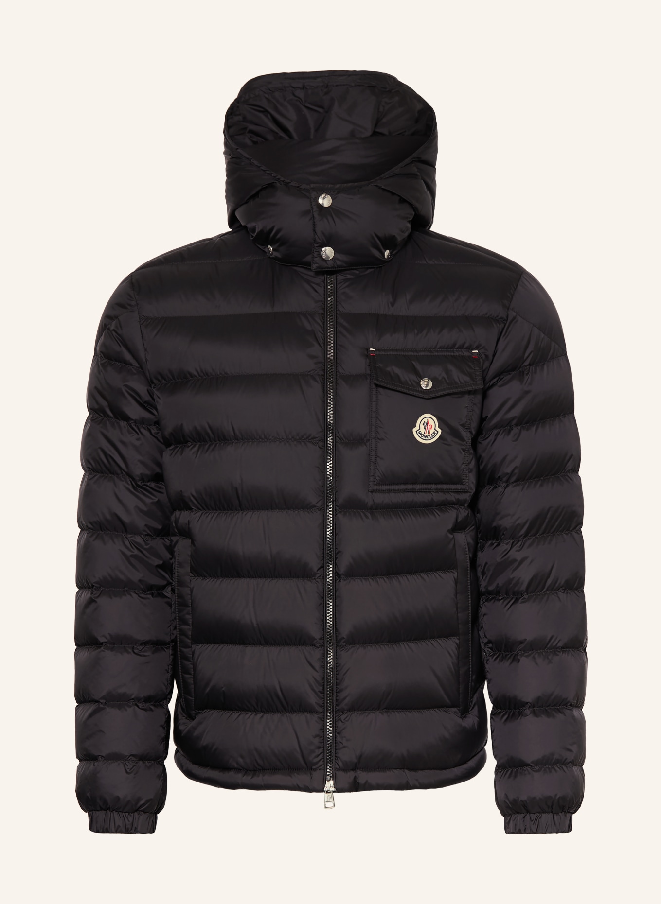 MONCLER VERITH Down Jacket with Detachable Hood: BLACK