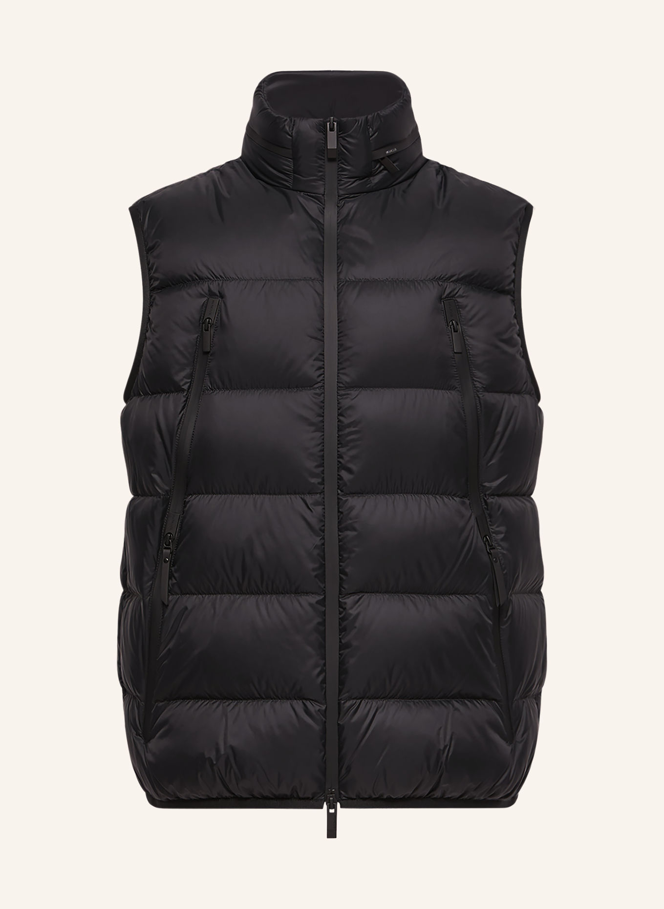 MONCLER RETICONE Down Vest: BLACK