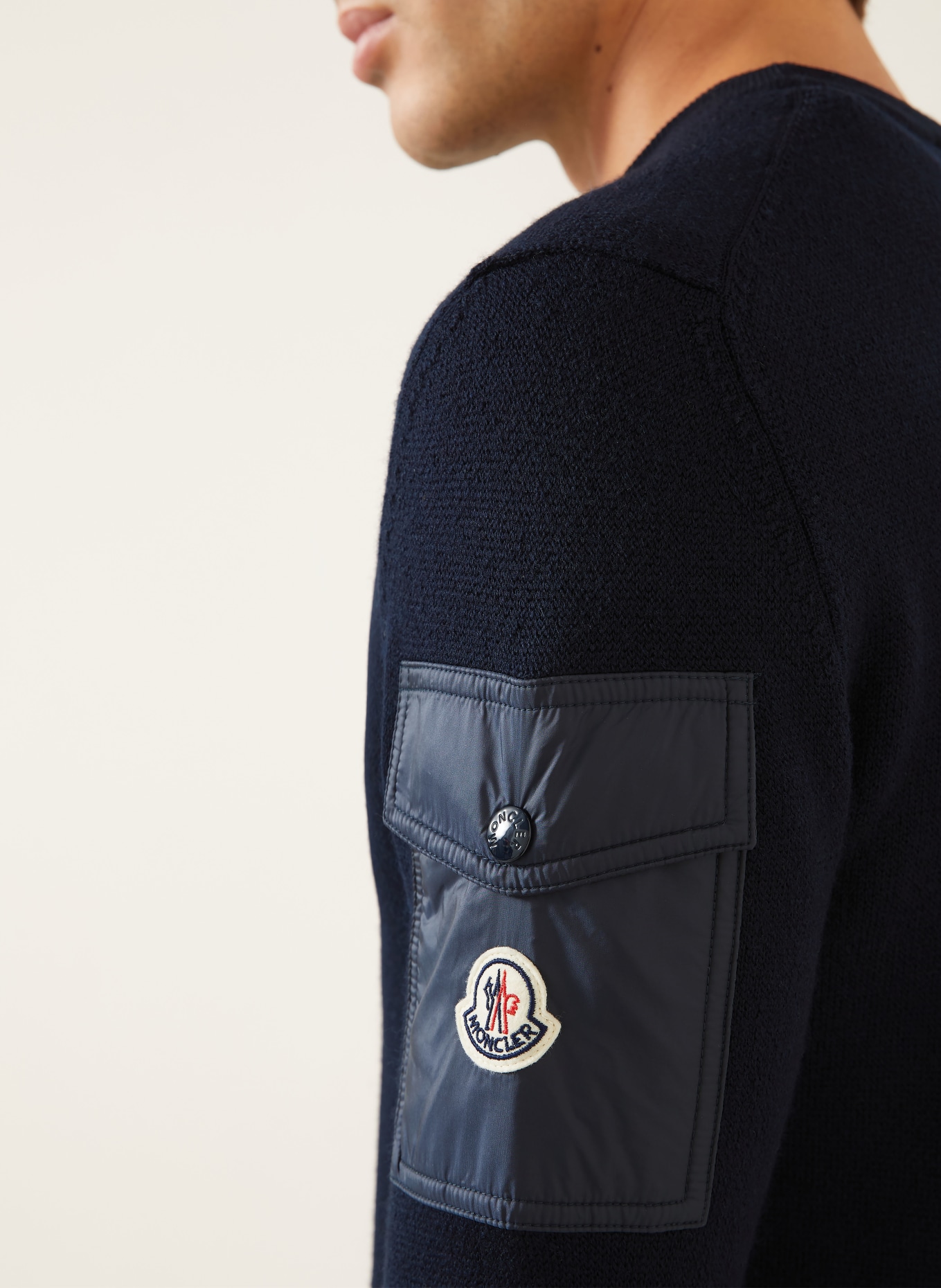 MONCLER Pullover: DUNKELBLAU