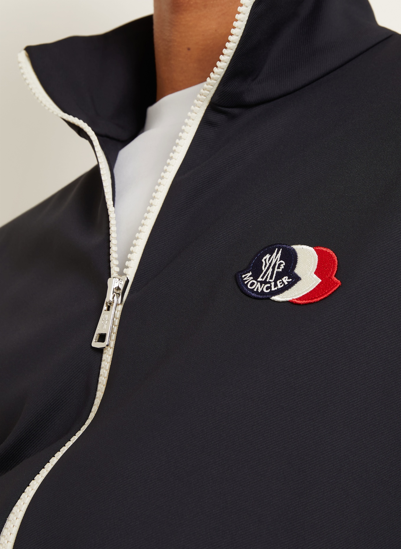 MONCLER Jerseyová bunda: TMAVĚ MODRÁ