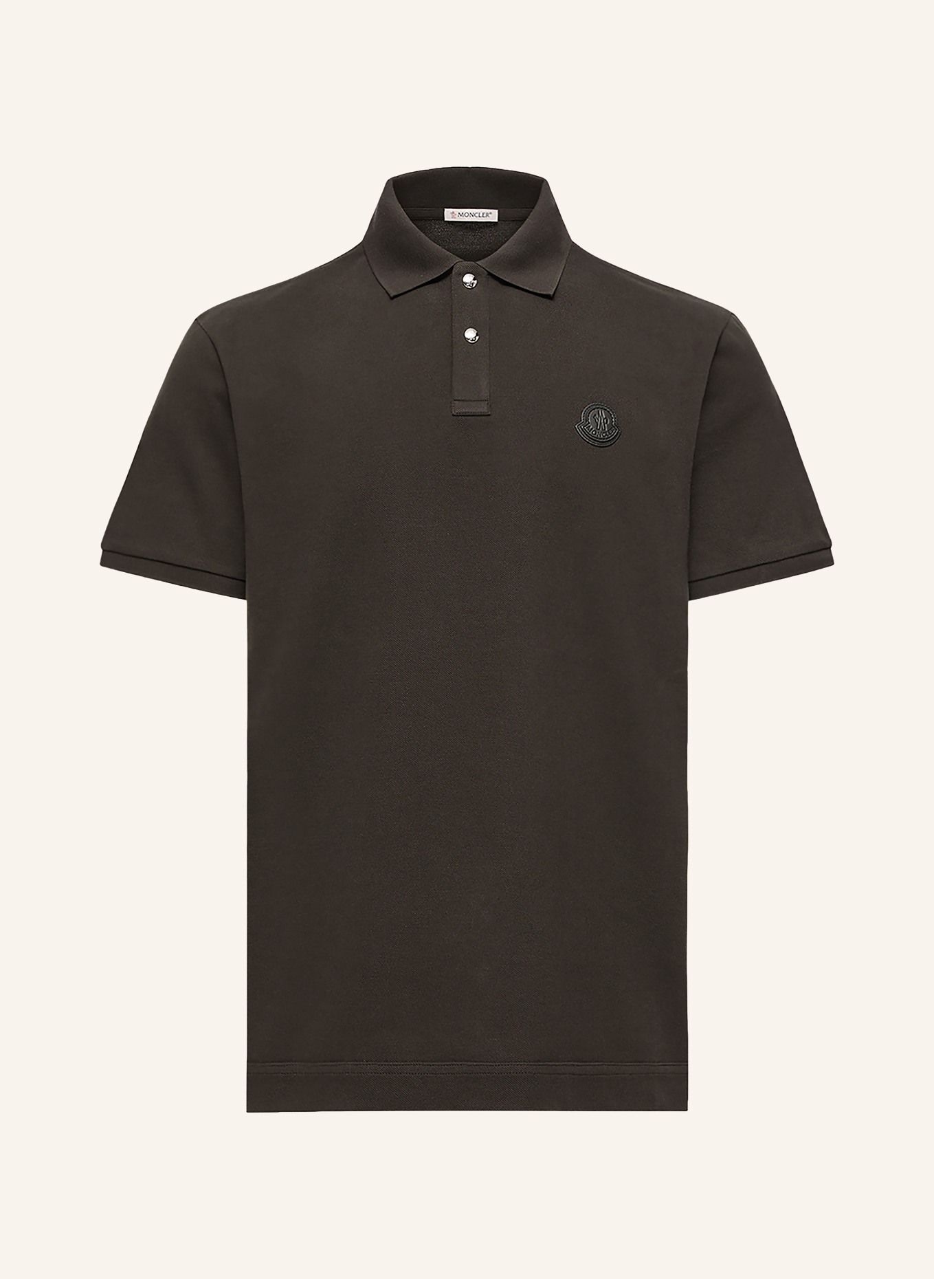 MONCLER Piqué-Poloshirt: SCHWARZ