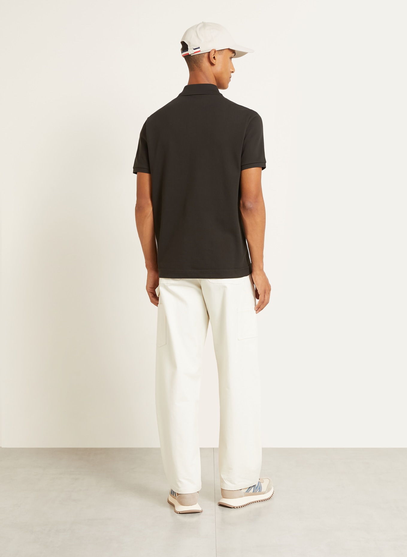MONCLER Piqué-Poloshirt: SCHWARZ