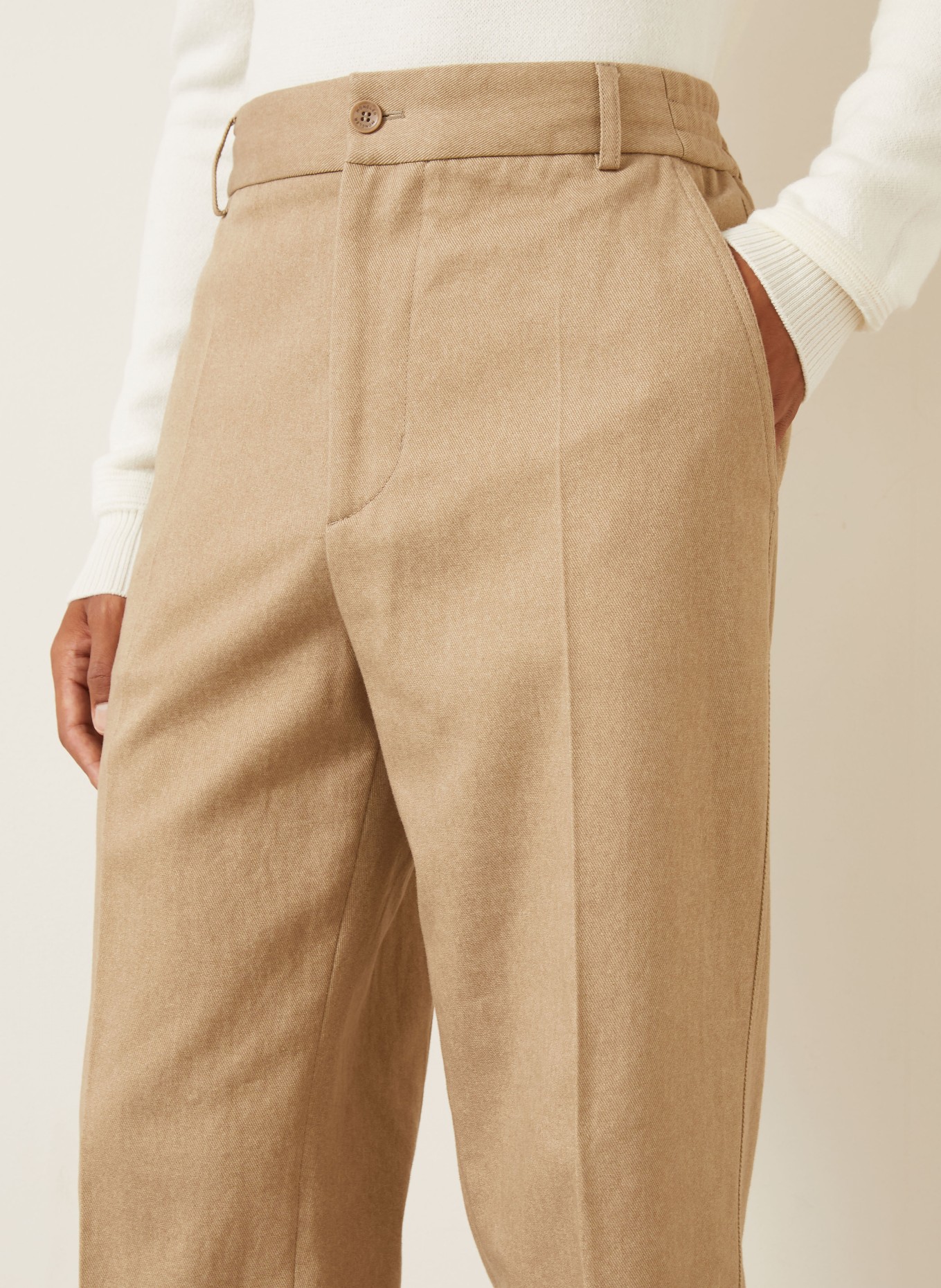 MONCLER Regular-Fit Chinos: LIGHT BROWN