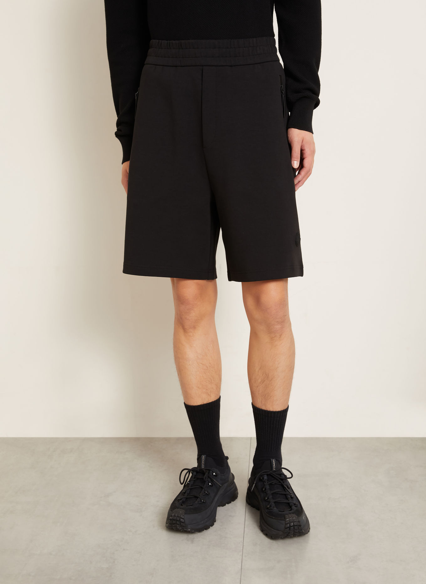 MONCLER Sweat shorts: BLACK