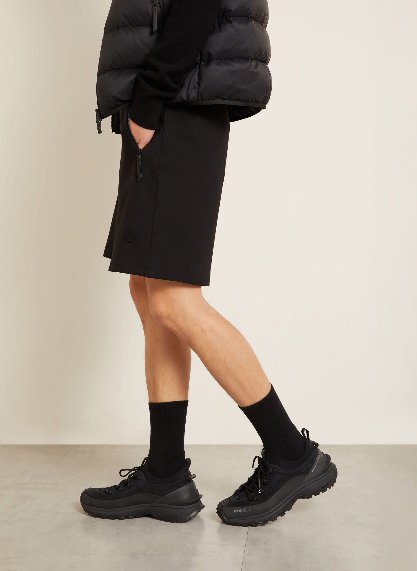 MONCLER Sweat shorts: BLACK