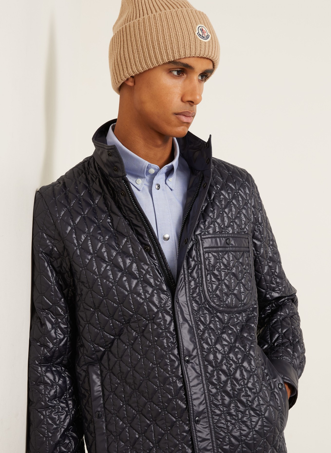 MONCLER Kurtka pikowana: GRANATOWY