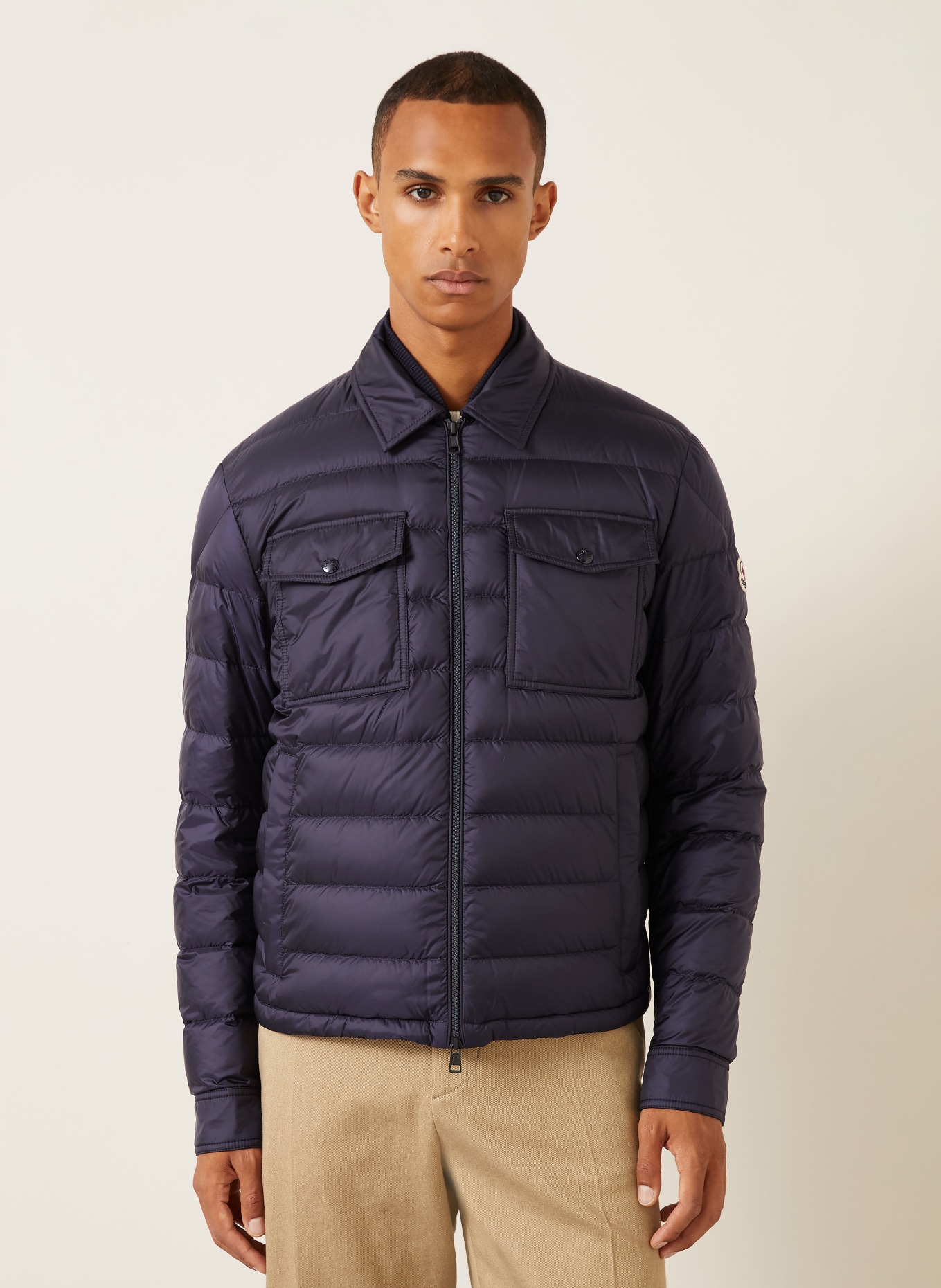 MONCLER 2-i-1-dunjakke VYDORI: MØRKEBLÅ