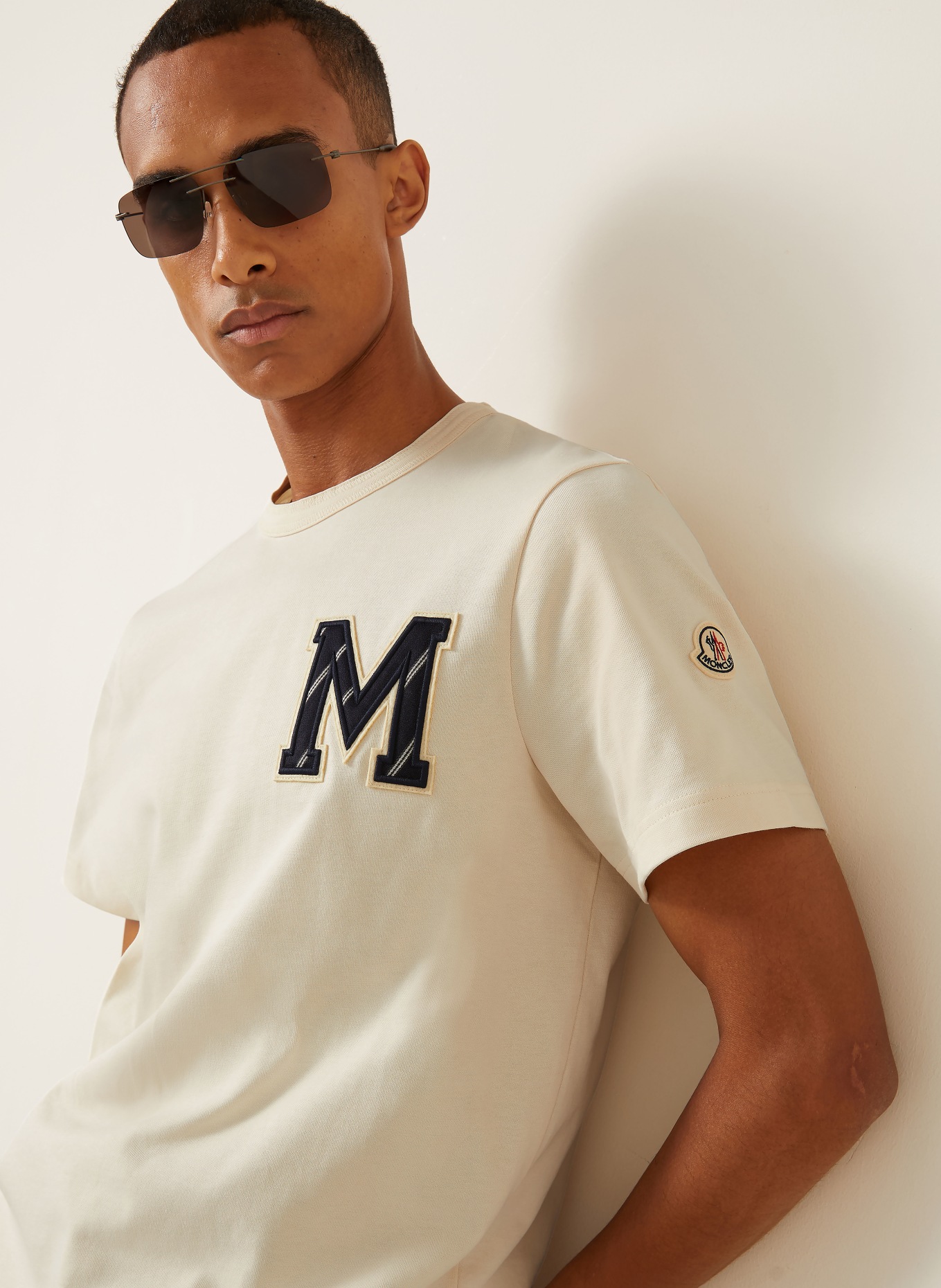MONCLER T-shirt: ECRU