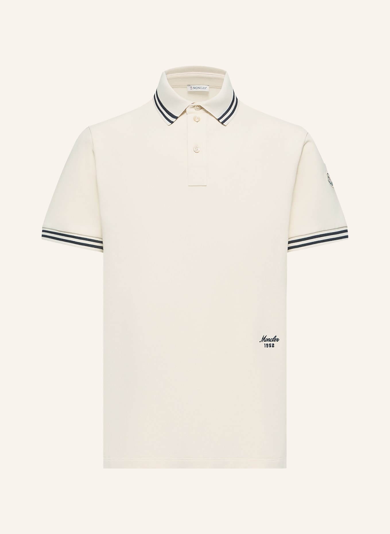 MONCLER Piqué-Poloshirt: BEIGE