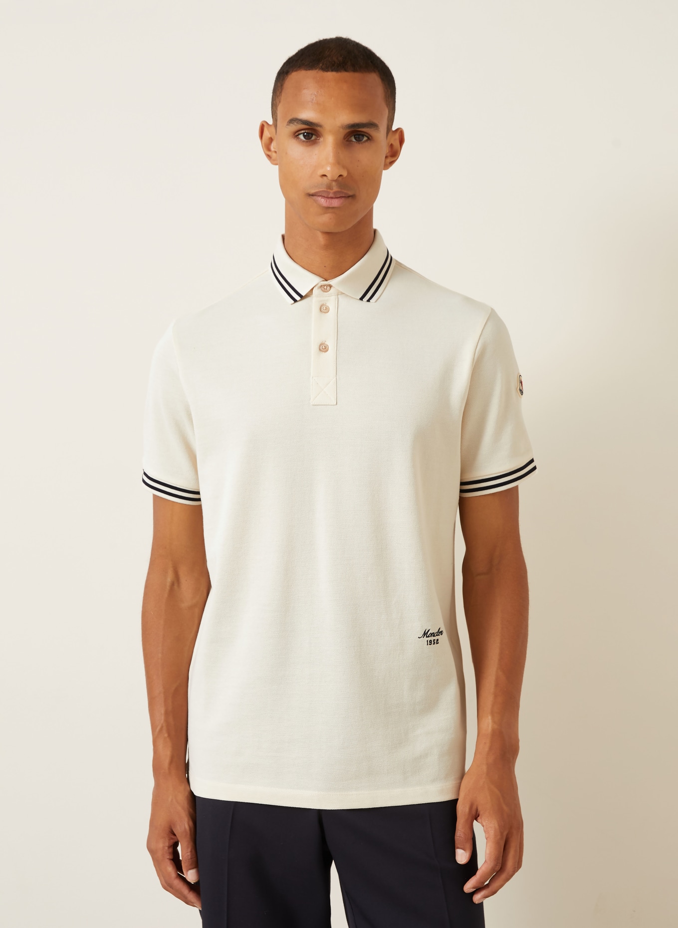 MONCLER Piqué-Poloshirt: BEIGE