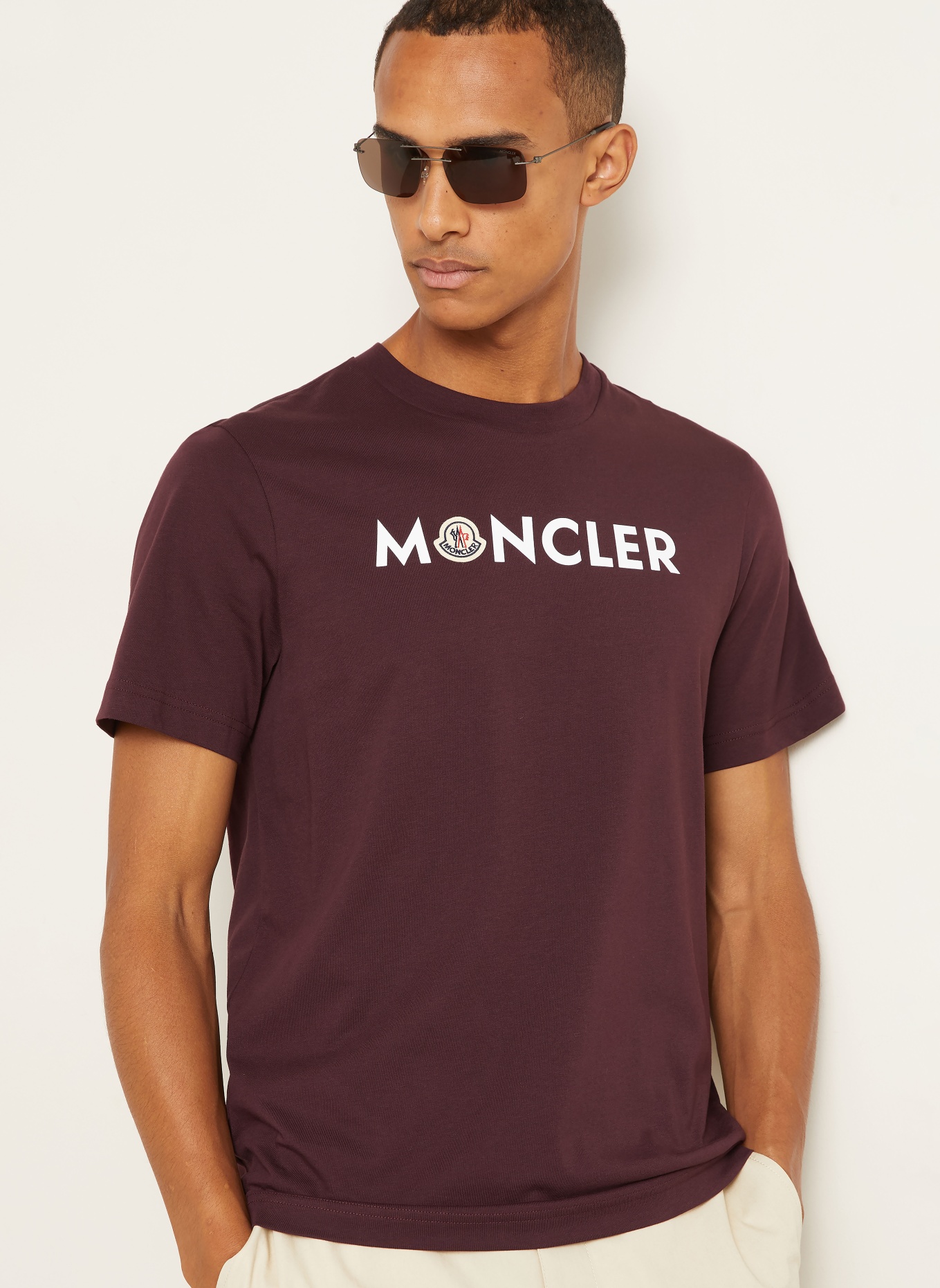 MONCLER T-Shirt: DUNKELROT