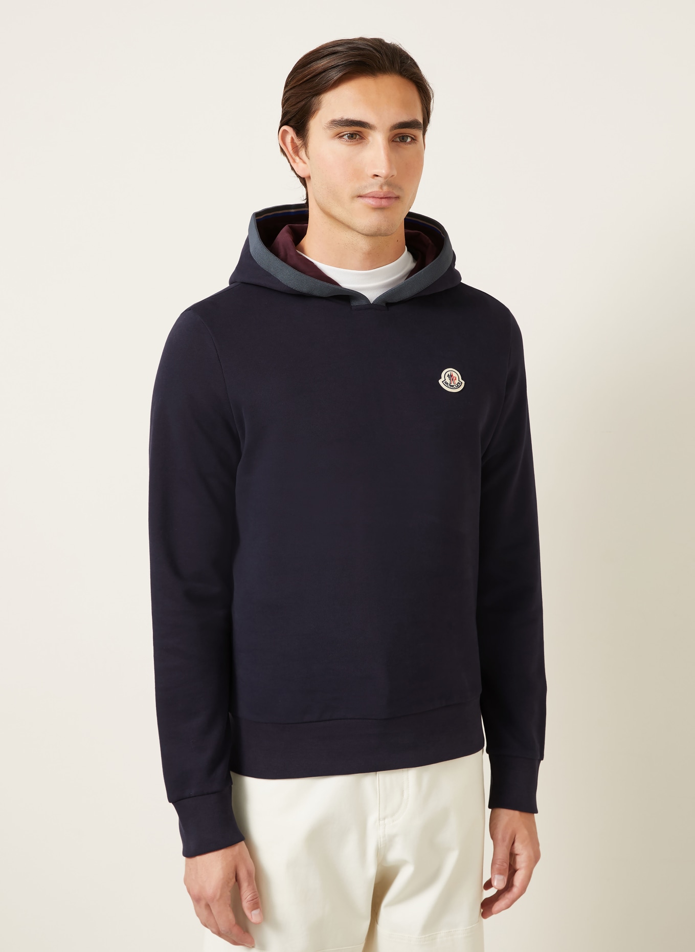 MONCLER Hoodie: DUNKELBLAU / DUNKELGRAU