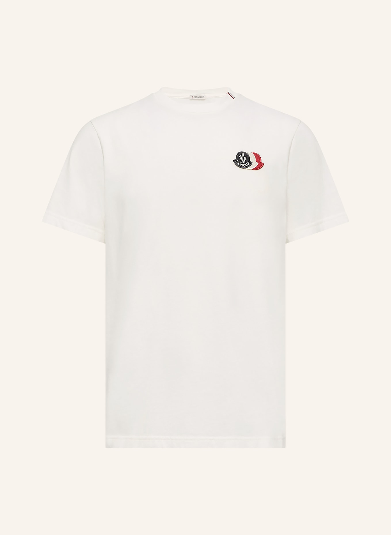 MONCLER Tričko: BÍLÁ