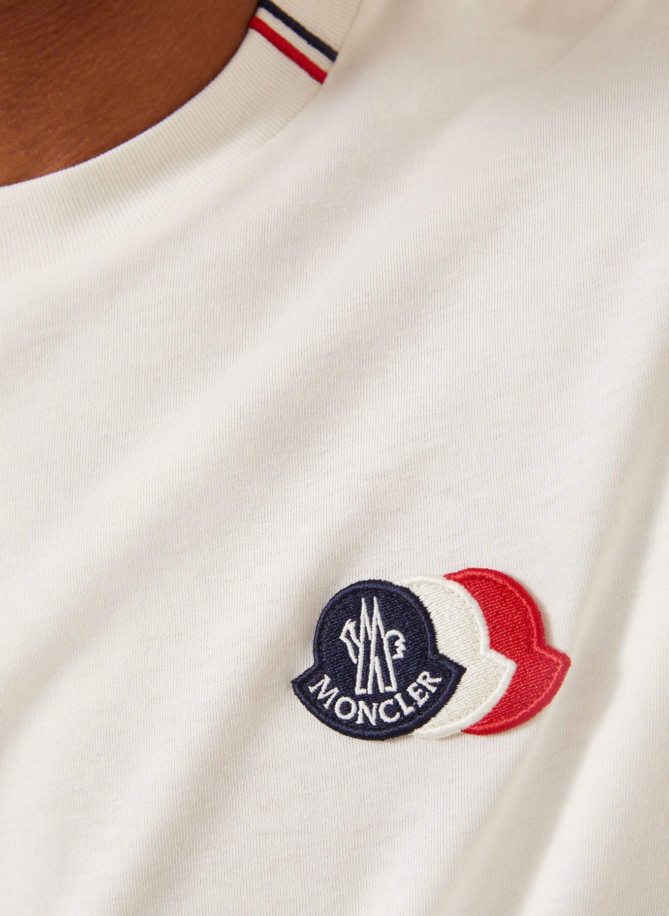 MONCLER Tričko: BÍLÁ