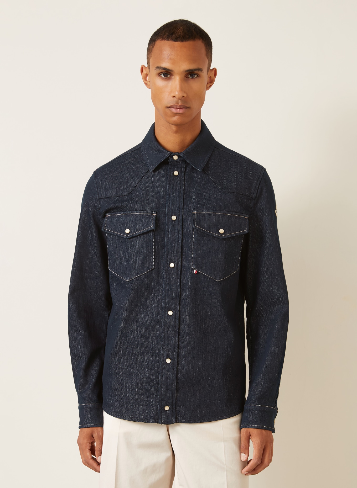 MONCLER Jeans Overshirt: DARK BLUE