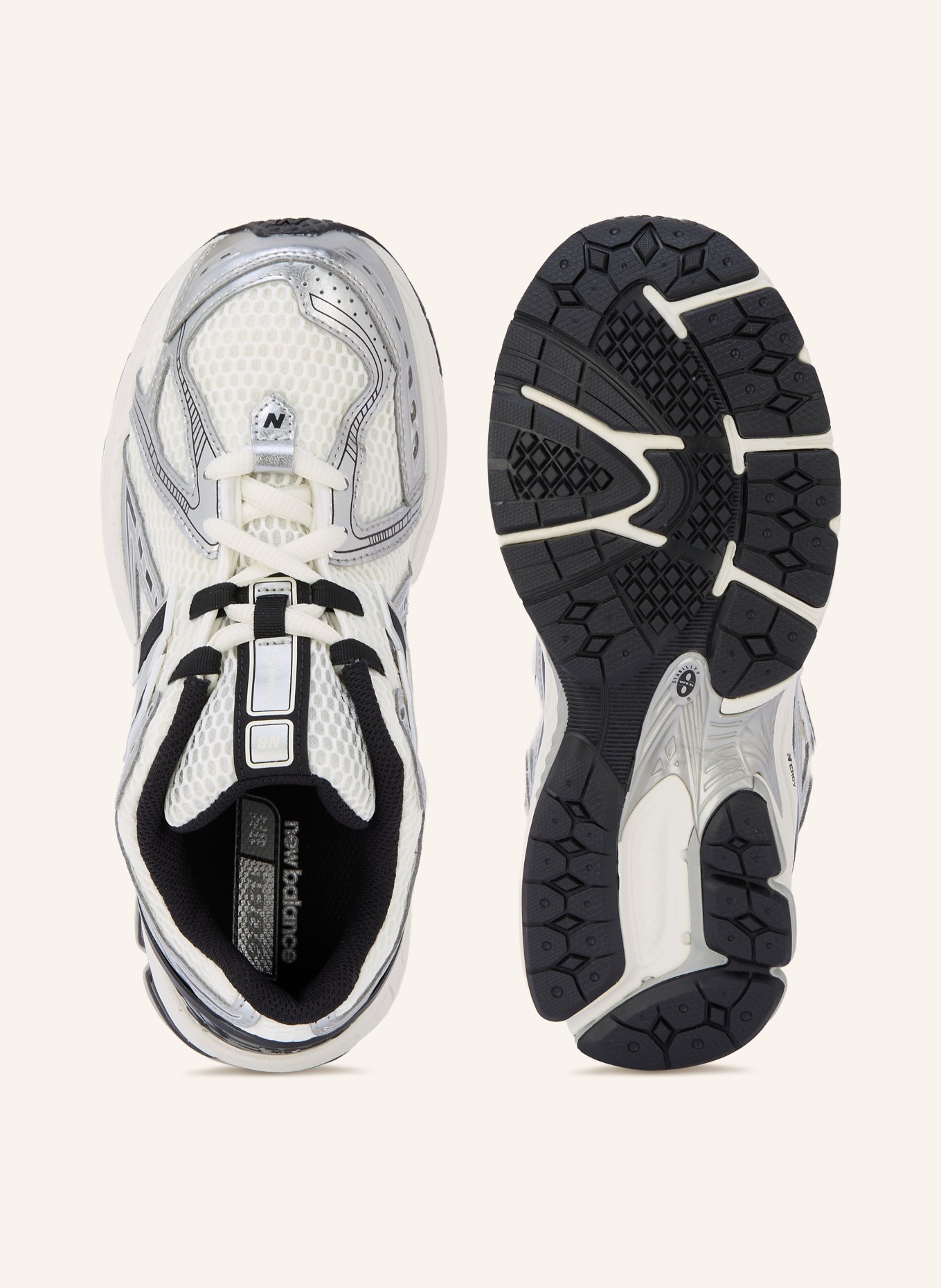 new balance Sneaker 1906: SILBER / CREME / SCHWARZ