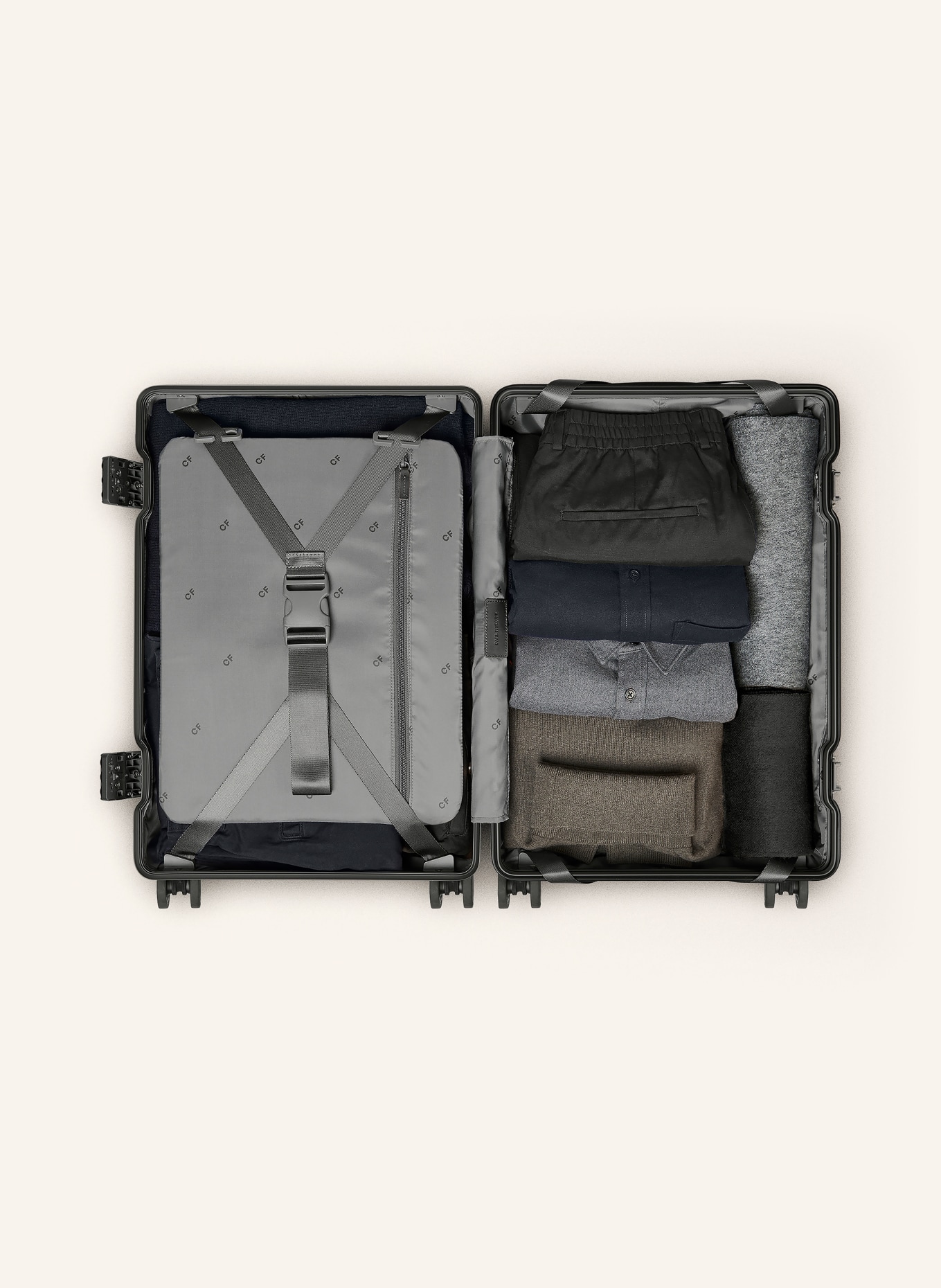 CARL FRIEDRIK Trolley THE CARRY-ON X: BLACK