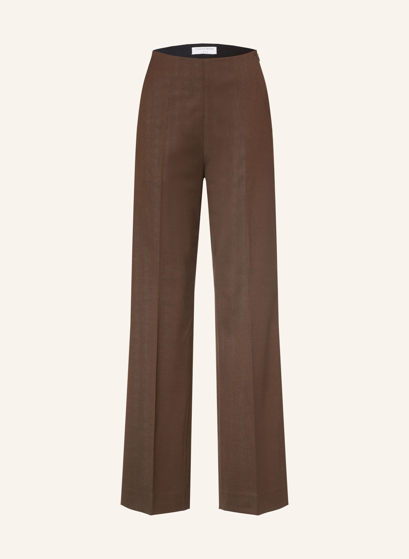 TIGER OF SWEDEN Pantalon palazzo EEDIT: MARRON FONCÉ