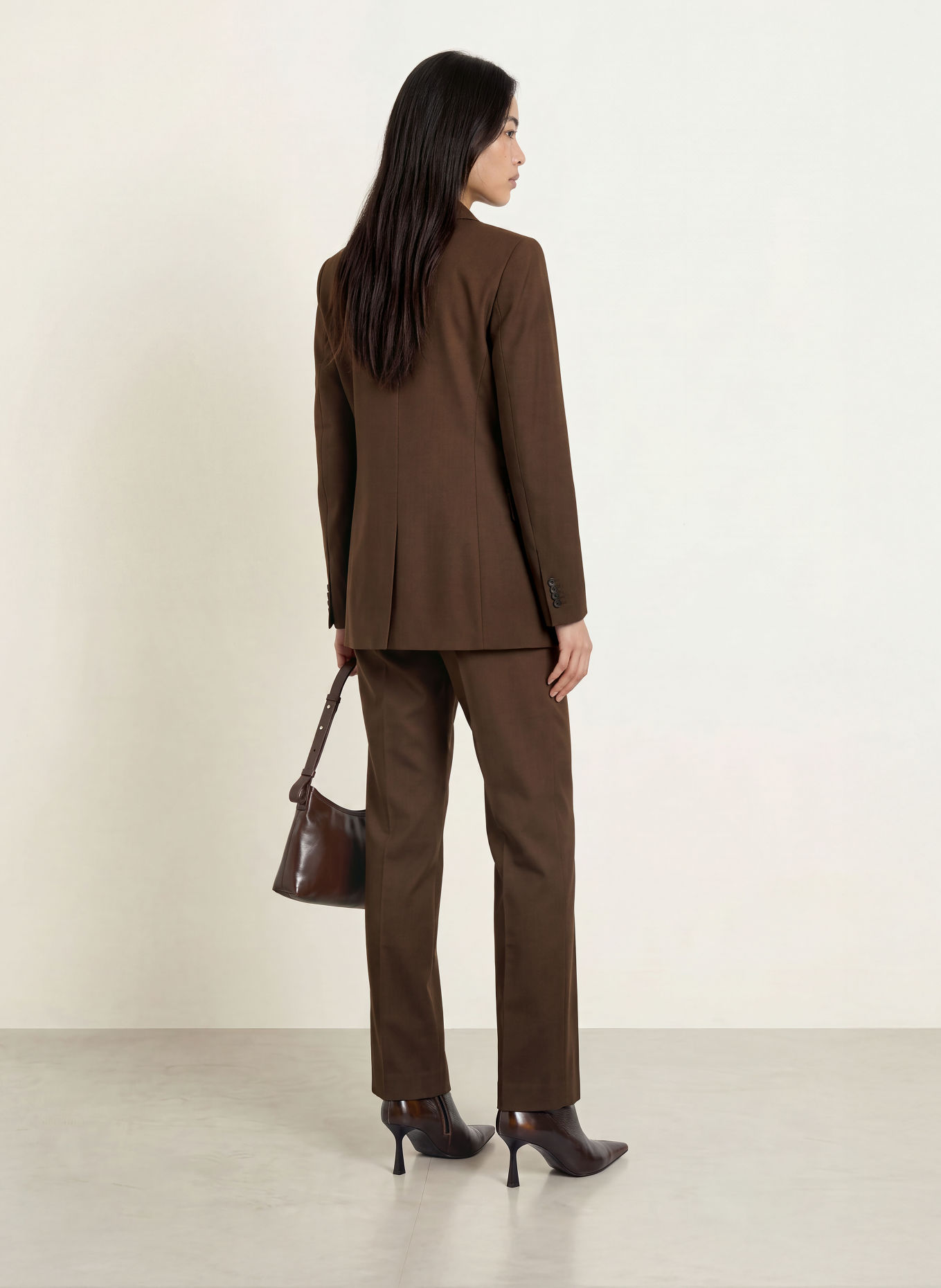 TIGER OF SWEDEN Pantalon palazzo EEDIT: MARRON FONCÉ