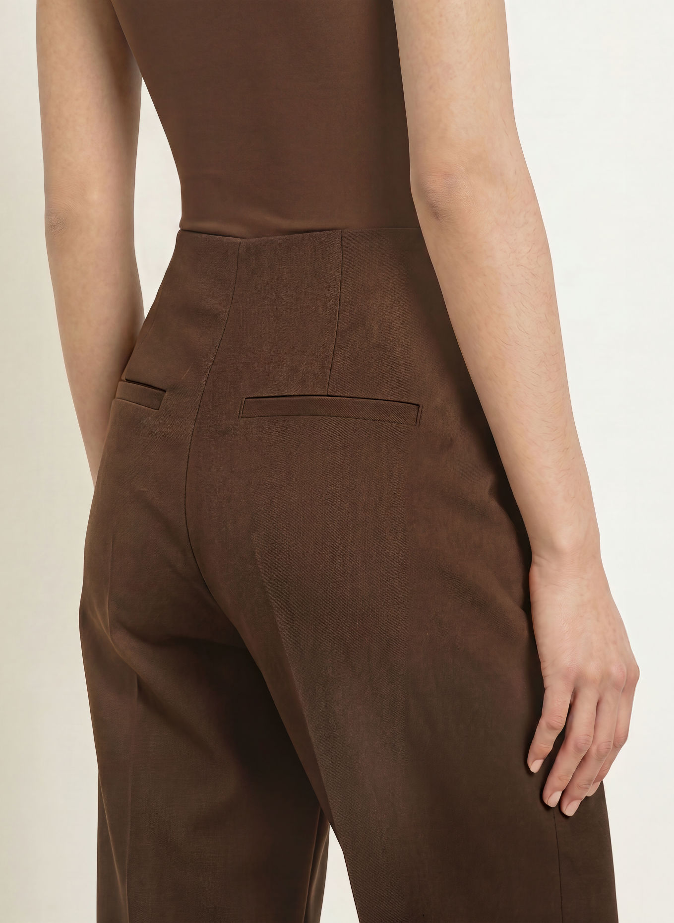 TIGER OF SWEDEN Pantalon palazzo EEDIT: MARRON FONCÉ