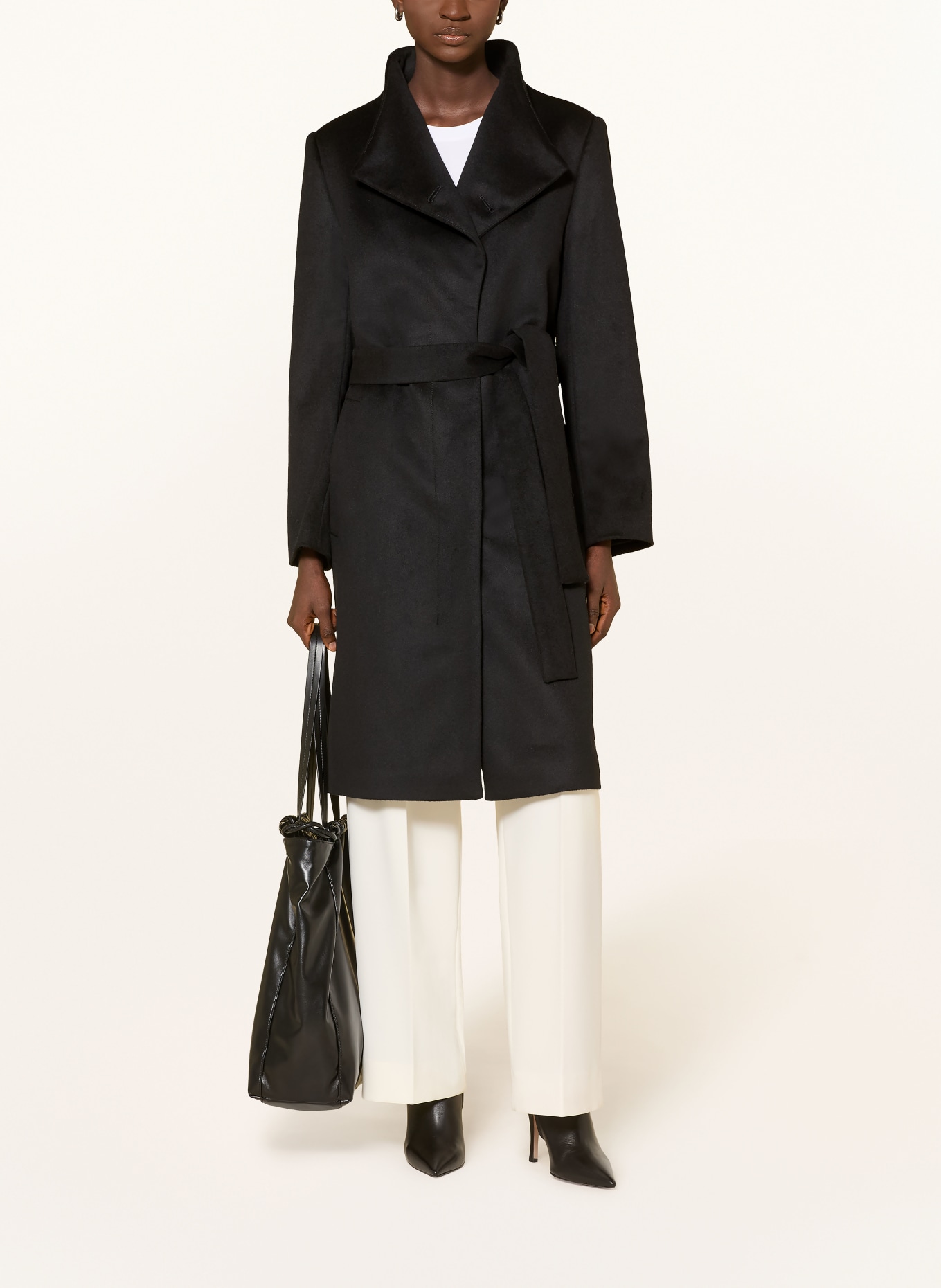 TIGER OF SWEDEN Manteau en laine CEDRIN: NOIR