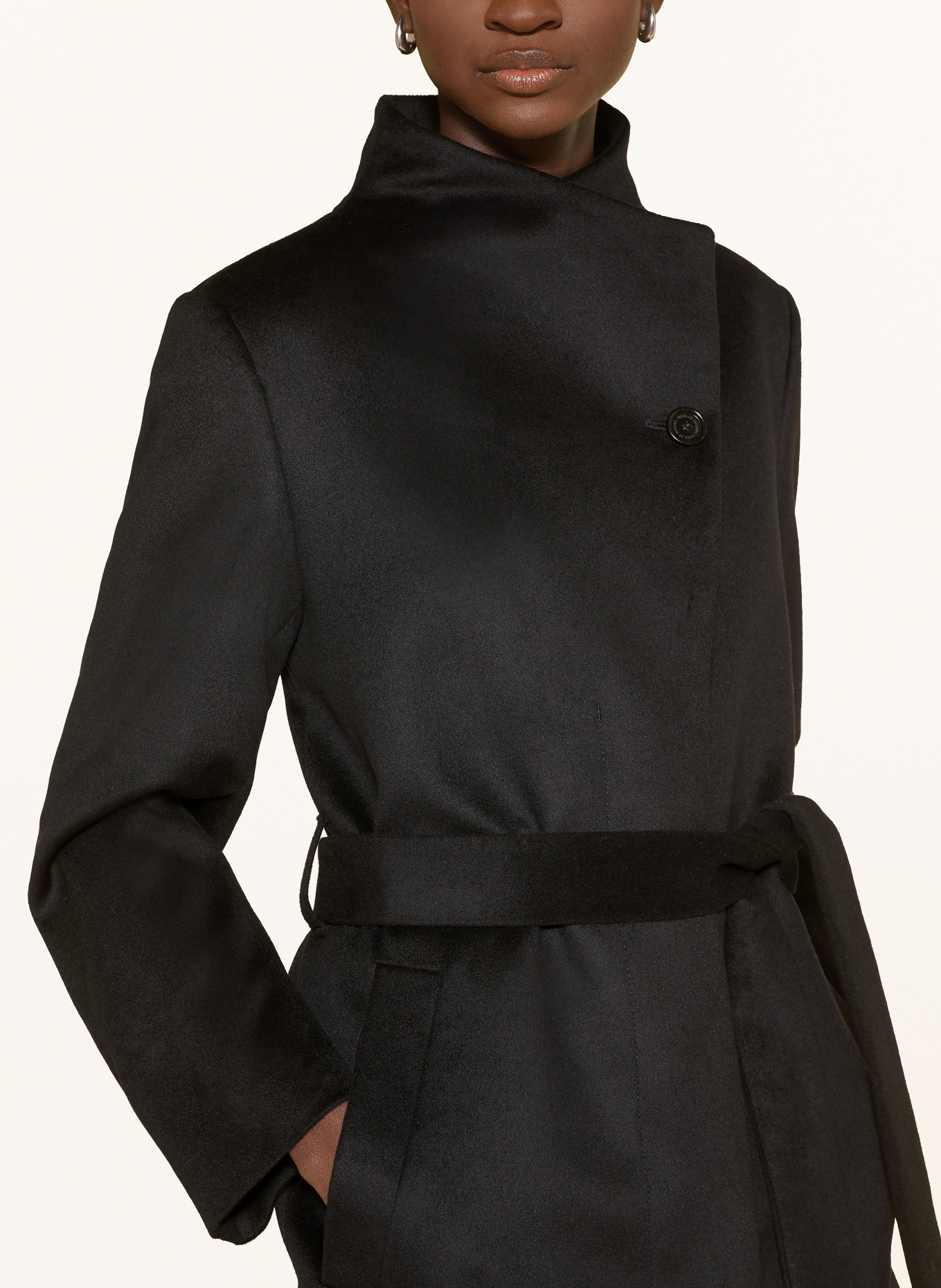 TIGER OF SWEDEN Manteau en laine CEDRIN: NOIR