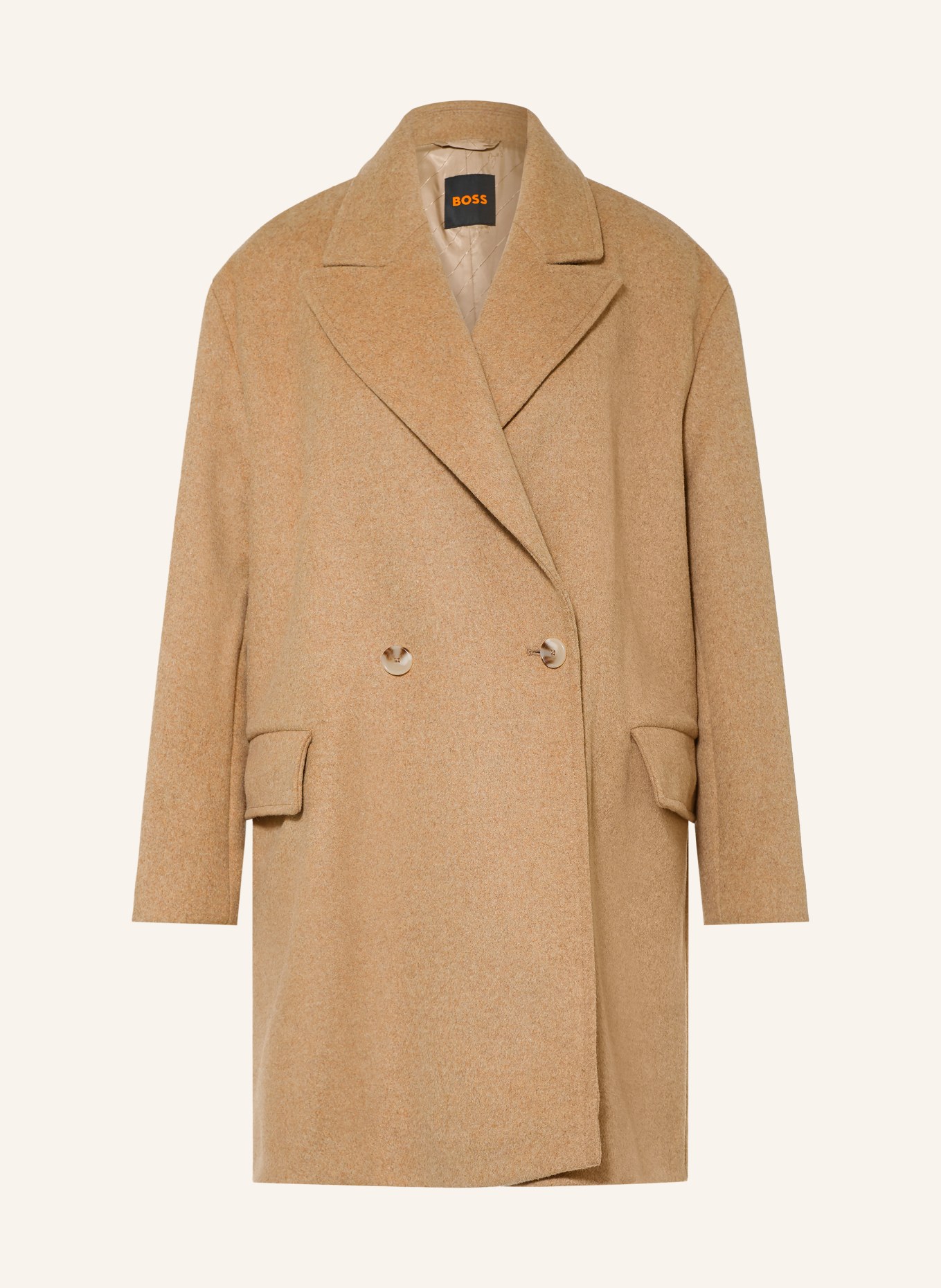 BOSS Mantel CALESARINA: BEIGE