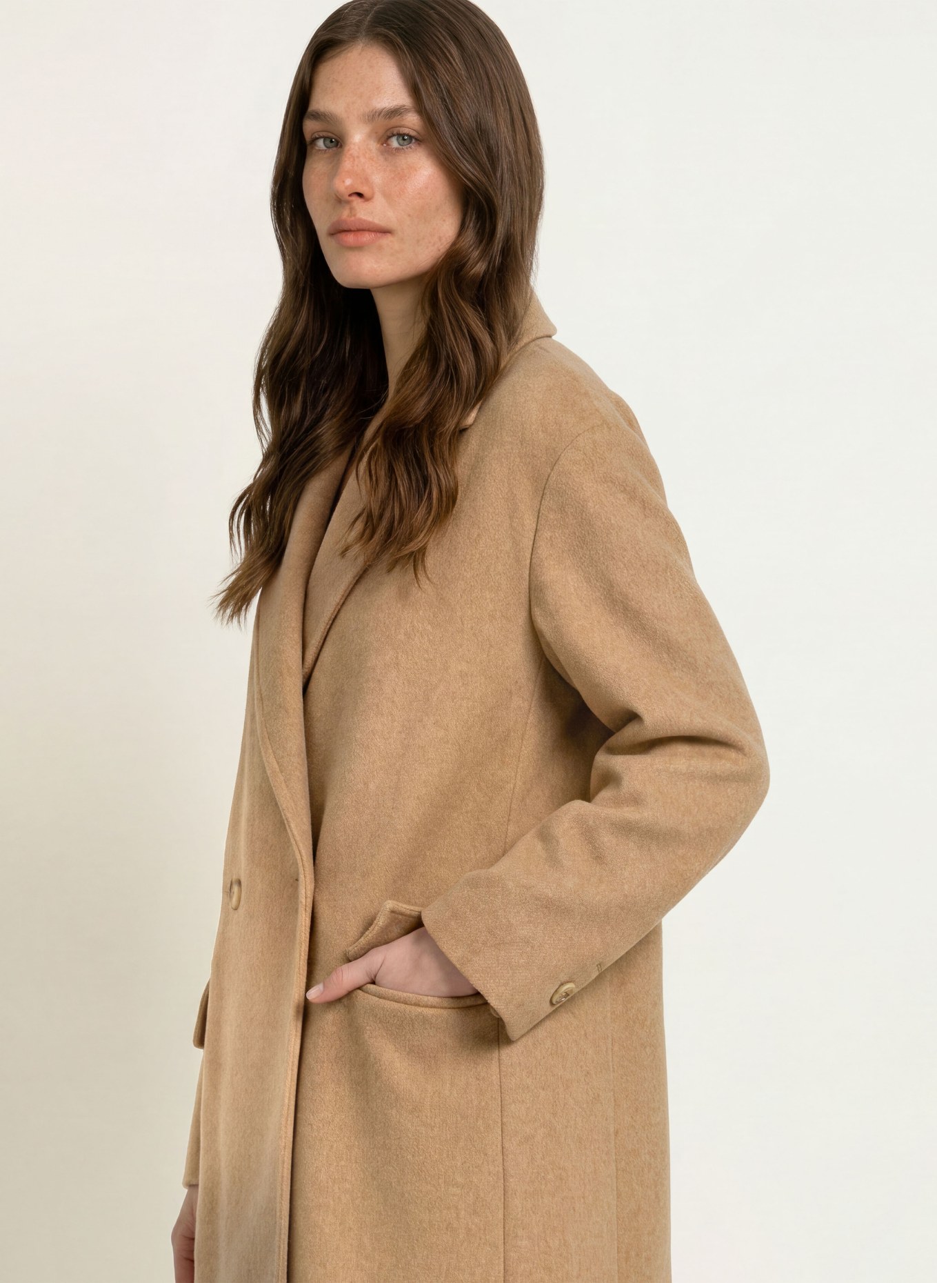 BOSS Mantel CALESARINA: BEIGE
