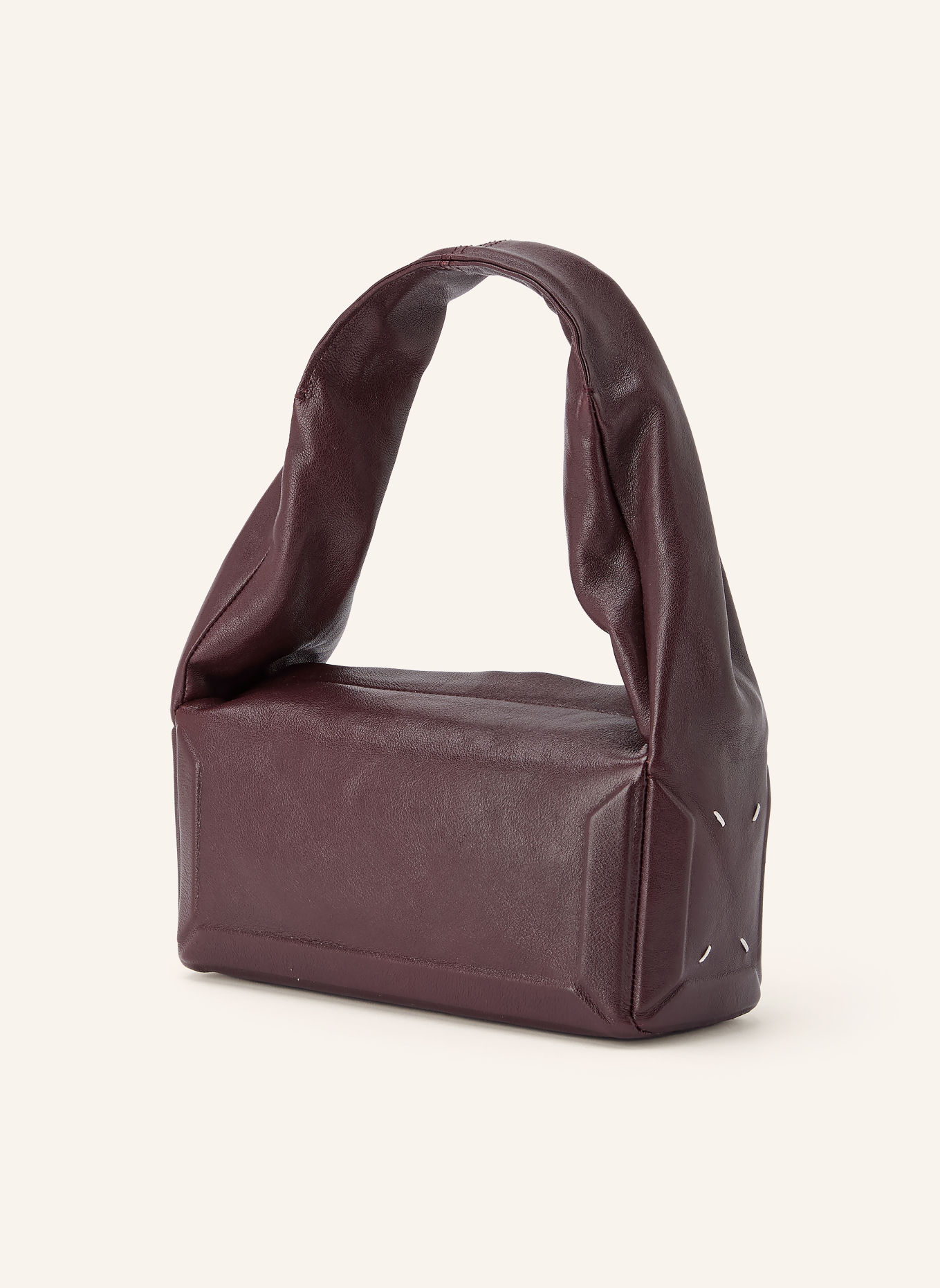 Maison Margiela Handtasche BOX BAG EAST WEST SMALL: DUNKELROT