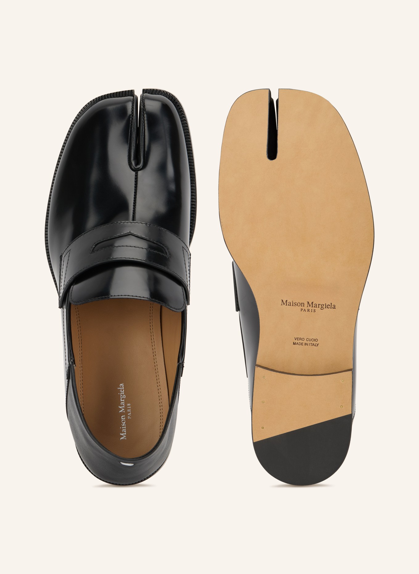 Maison Margiela TABI Penny loafer: BLACK