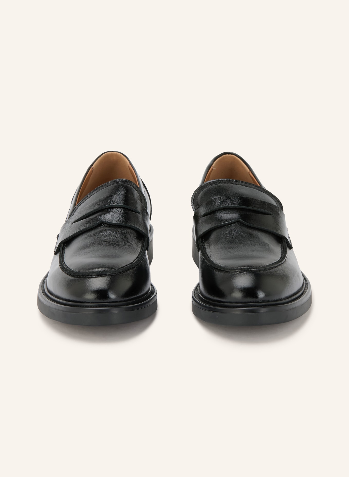 BIANCO Penny loafers BIAADDA: CZARNY