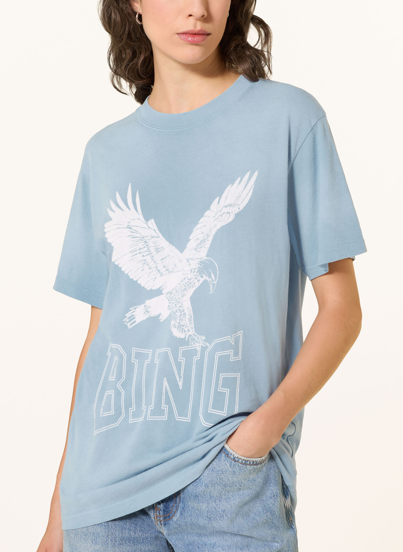 ANINE BING T-shirt BILI: LJUSBLÅ