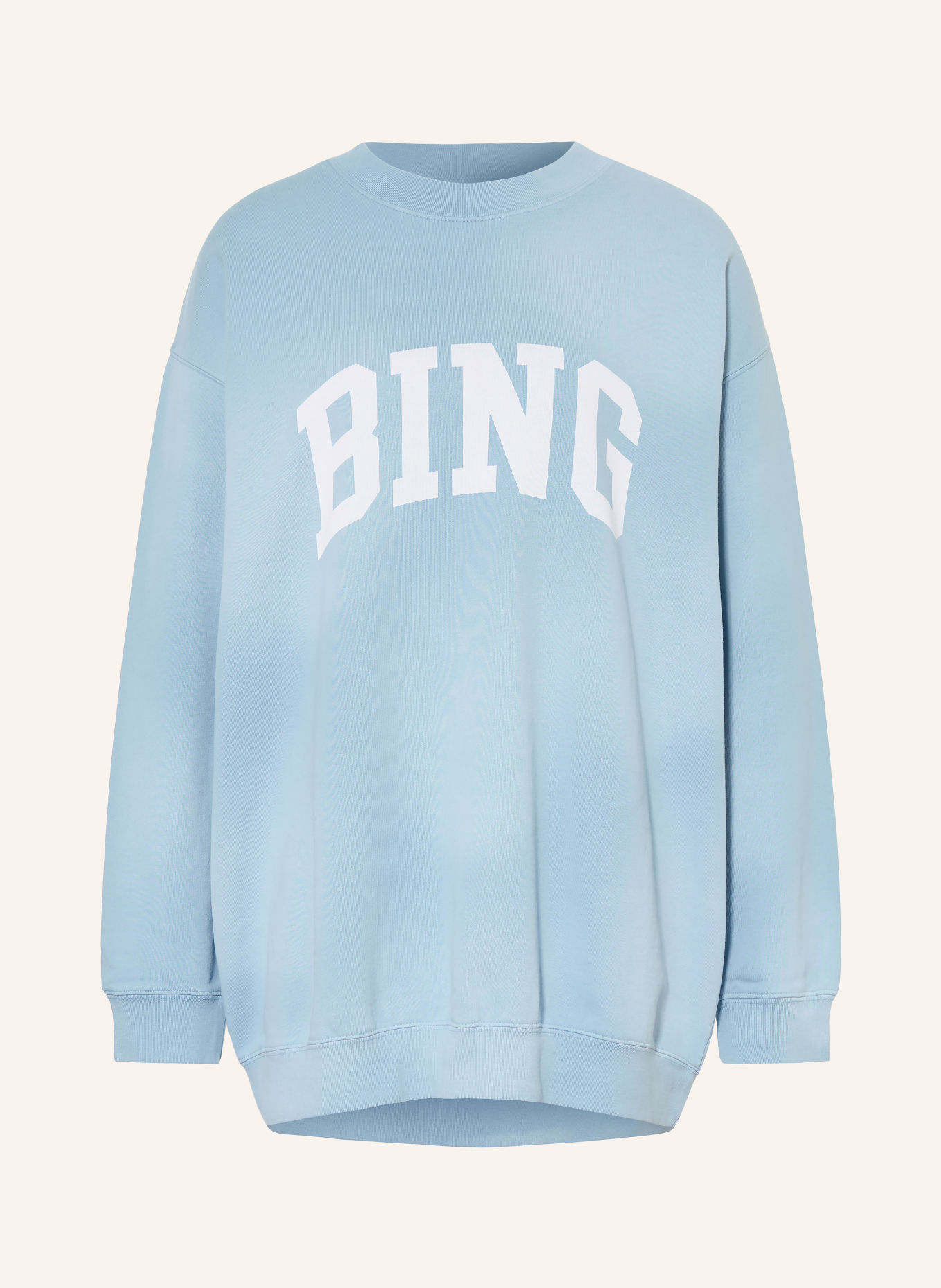 ANINE BING Sweatshirt TYLER: LICHTBLAUW / WIT