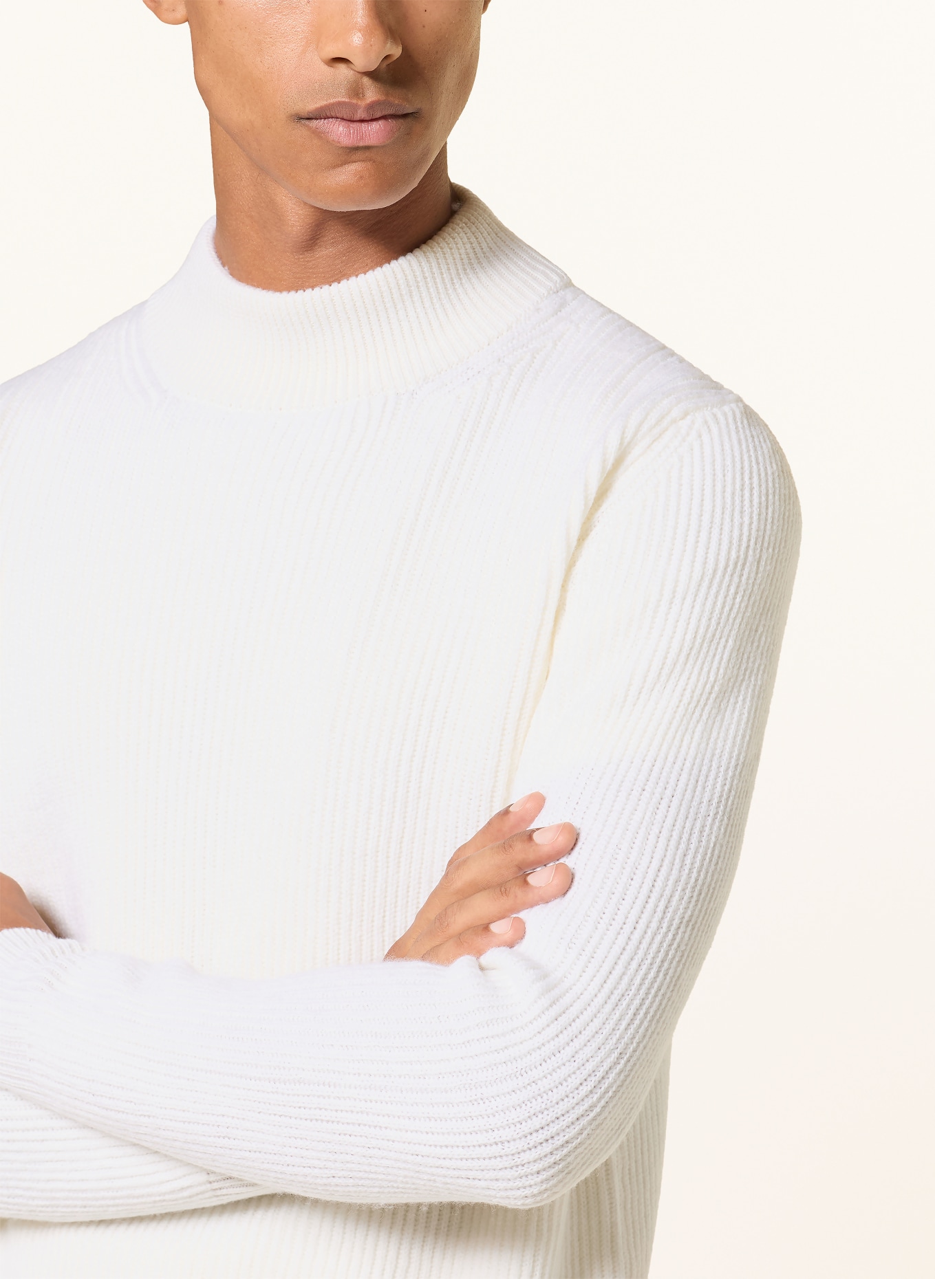 Aurélien Pullover COSTA aus Merinowolle: CREME
