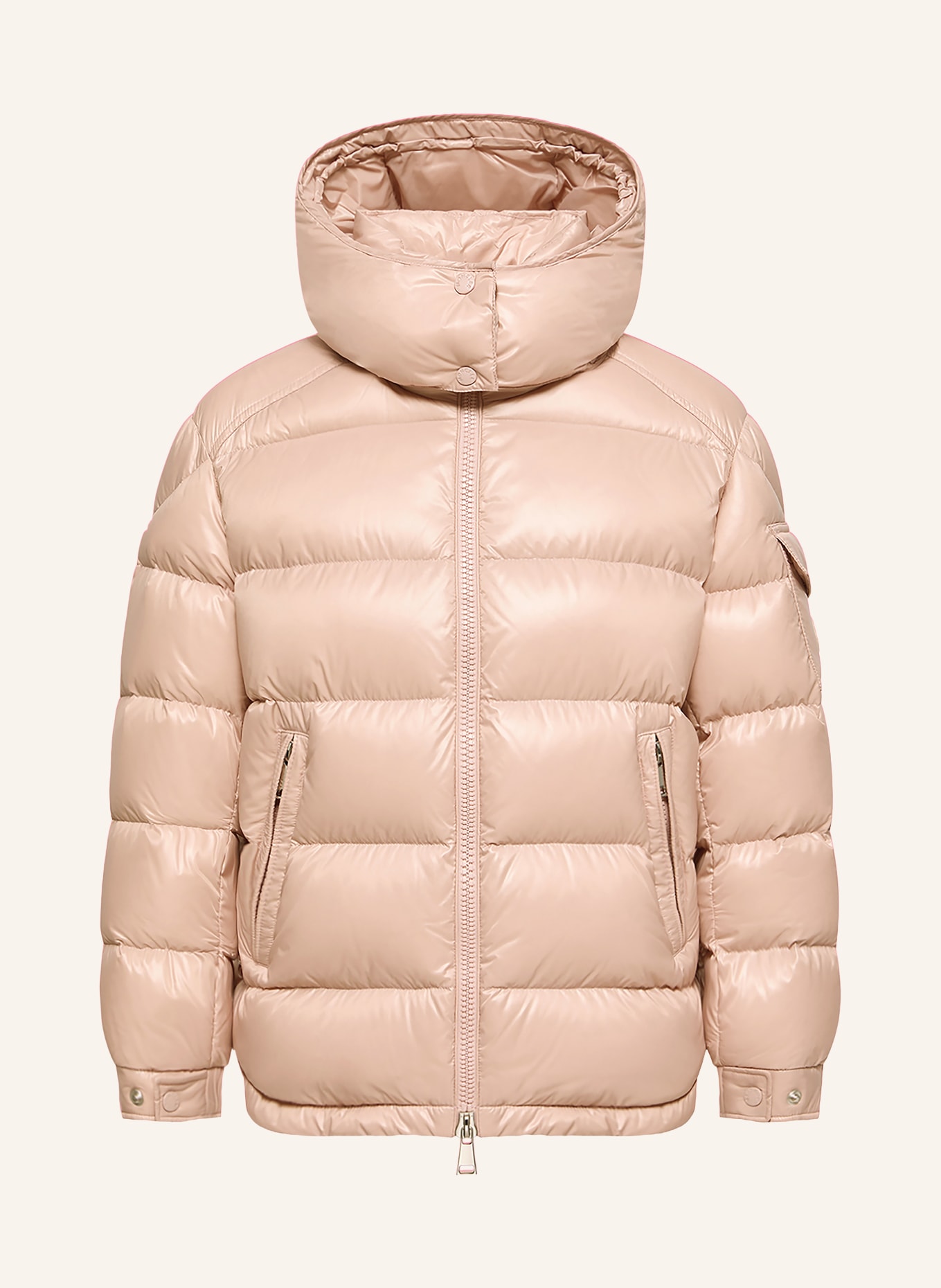 MONCLER Daunenjacke MAIRE mit abnehmbarer Kapuze: HELLROSA