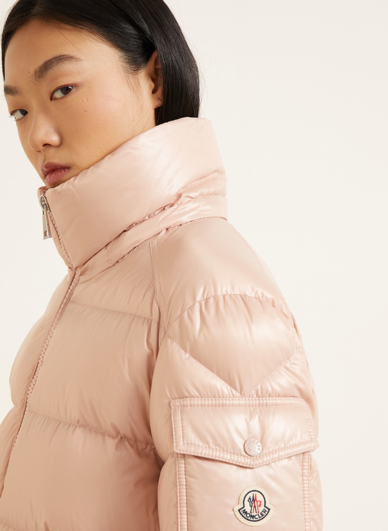 MONCLER Daunenjacke MAIRE mit abnehmbarer Kapuze: HELLROSA