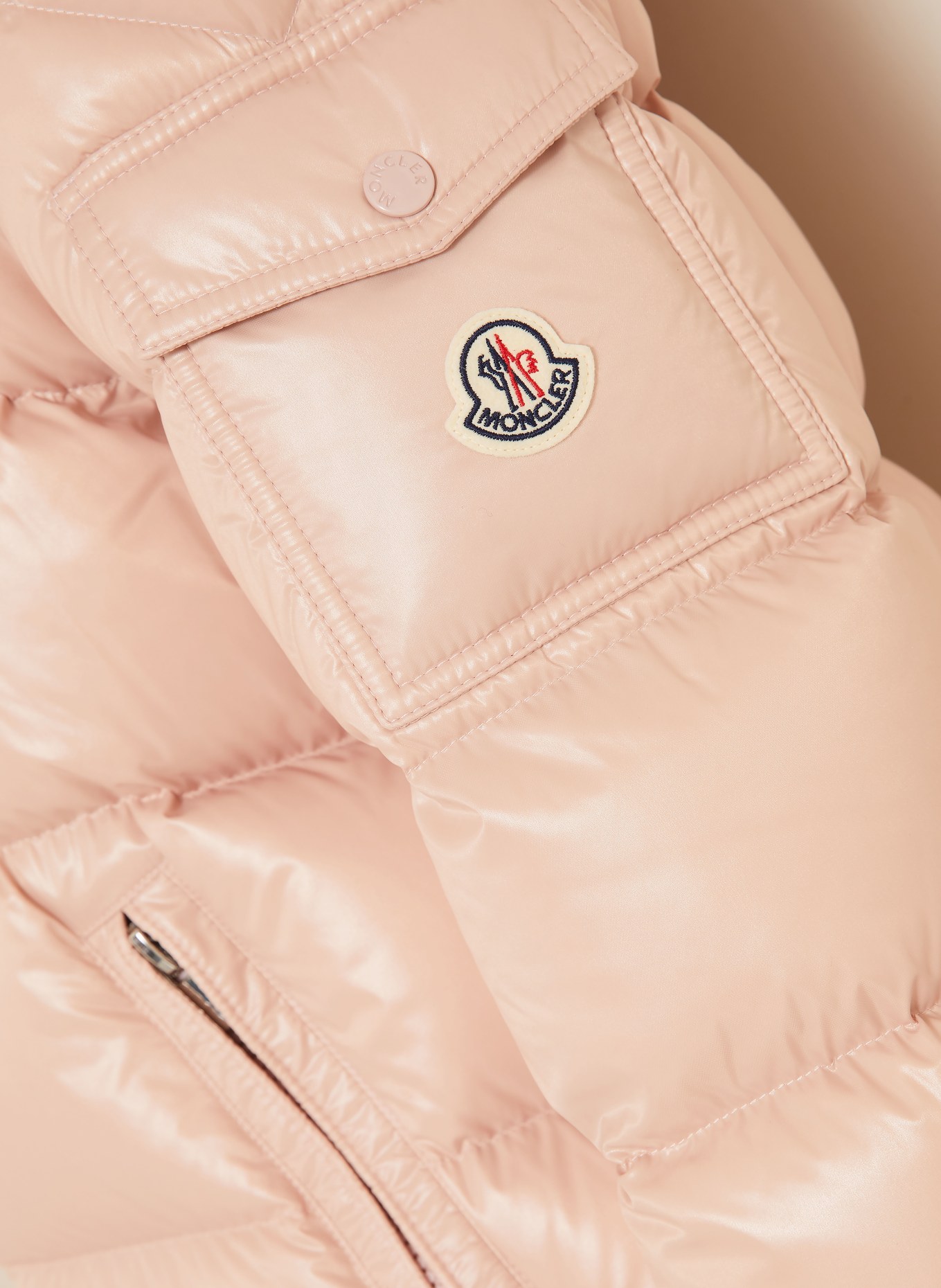 MONCLER Daunenjacke MAIRE mit abnehmbarer Kapuze: HELLROSA